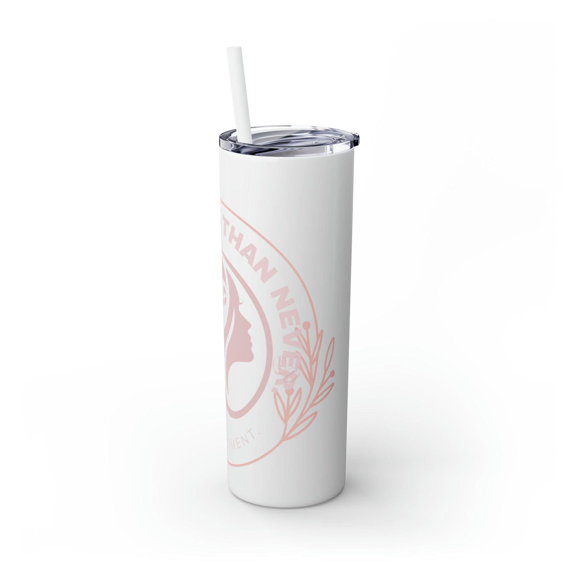 Coffeebre Skinny Better Latte Than Never Tumbler with Straw, 20oz - COFFEEBRE