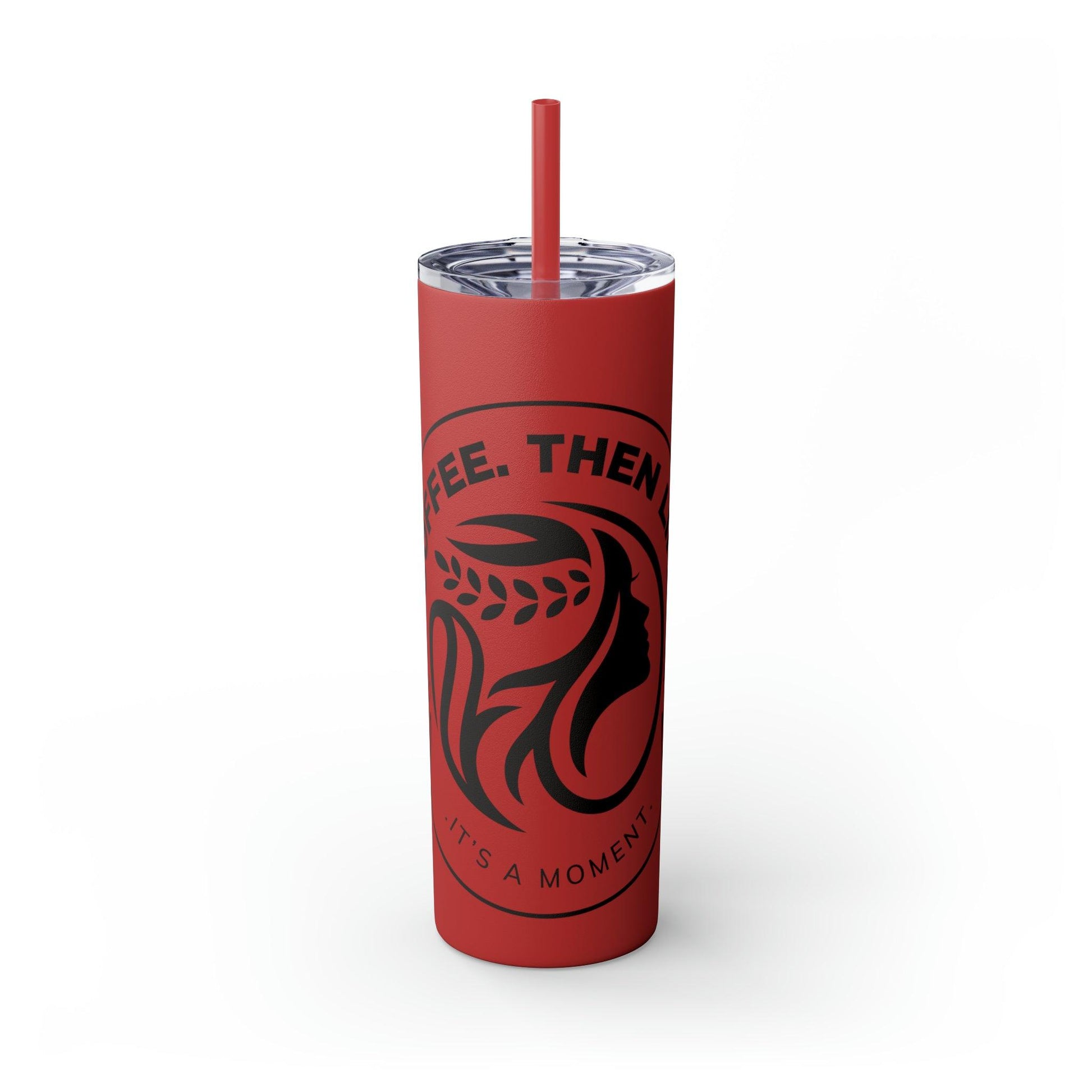 Coffeebre Skinny Mocha Tumbler with Straw, 20oz - COFFEEBRE