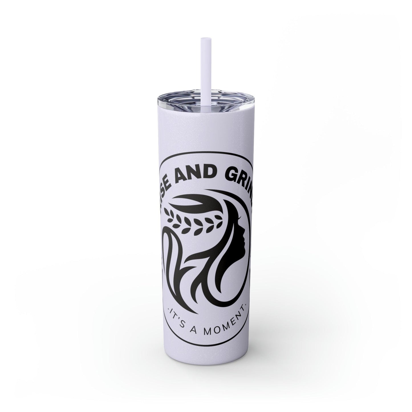 Coffeebre Skinny Rise and Grind Tumbler with Straw, 20oz - COFFEEBRE