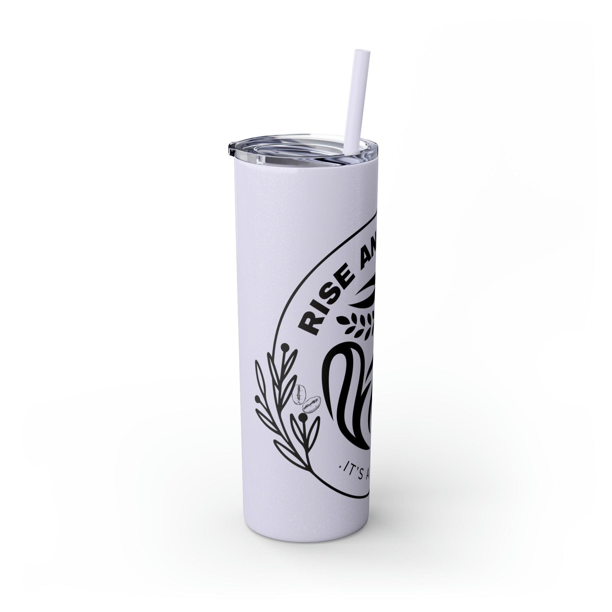 Coffeebre Skinny Rise and Grind Tumbler with Straw, 20oz - COFFEEBRE