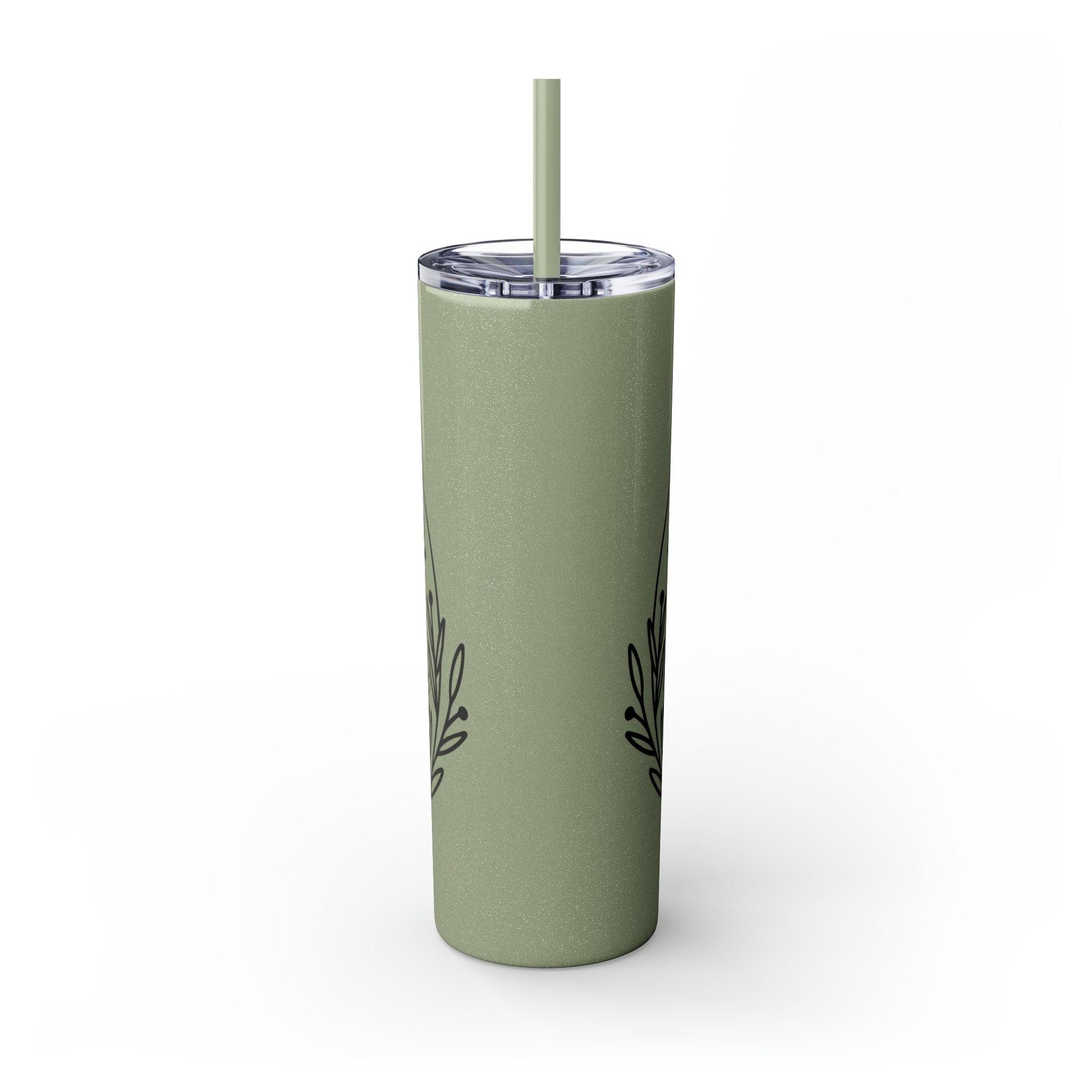 Coffeebre Skinny Rise and Grind Tumbler with Straw, 20oz - COFFEEBRE