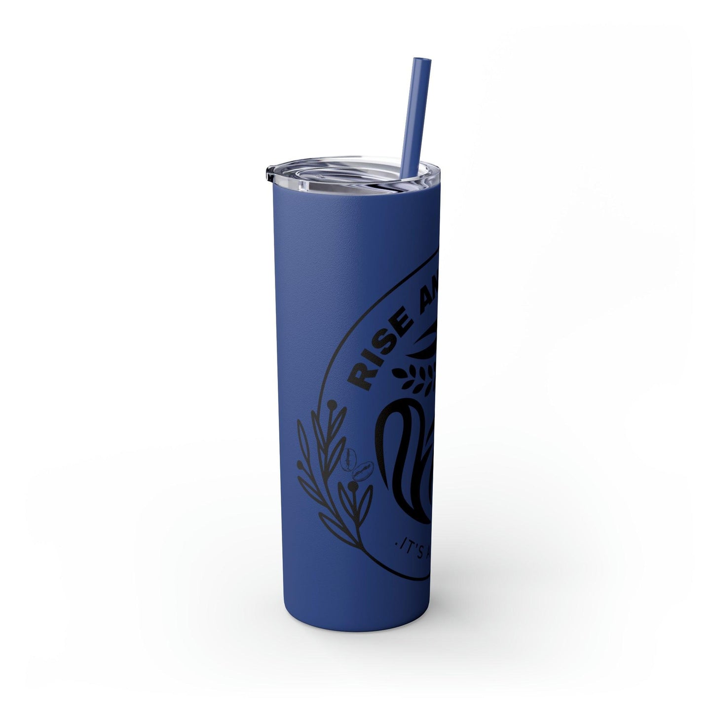 Coffeebre Skinny Rise and Grind Tumbler with Straw, 20oz - COFFEEBRE