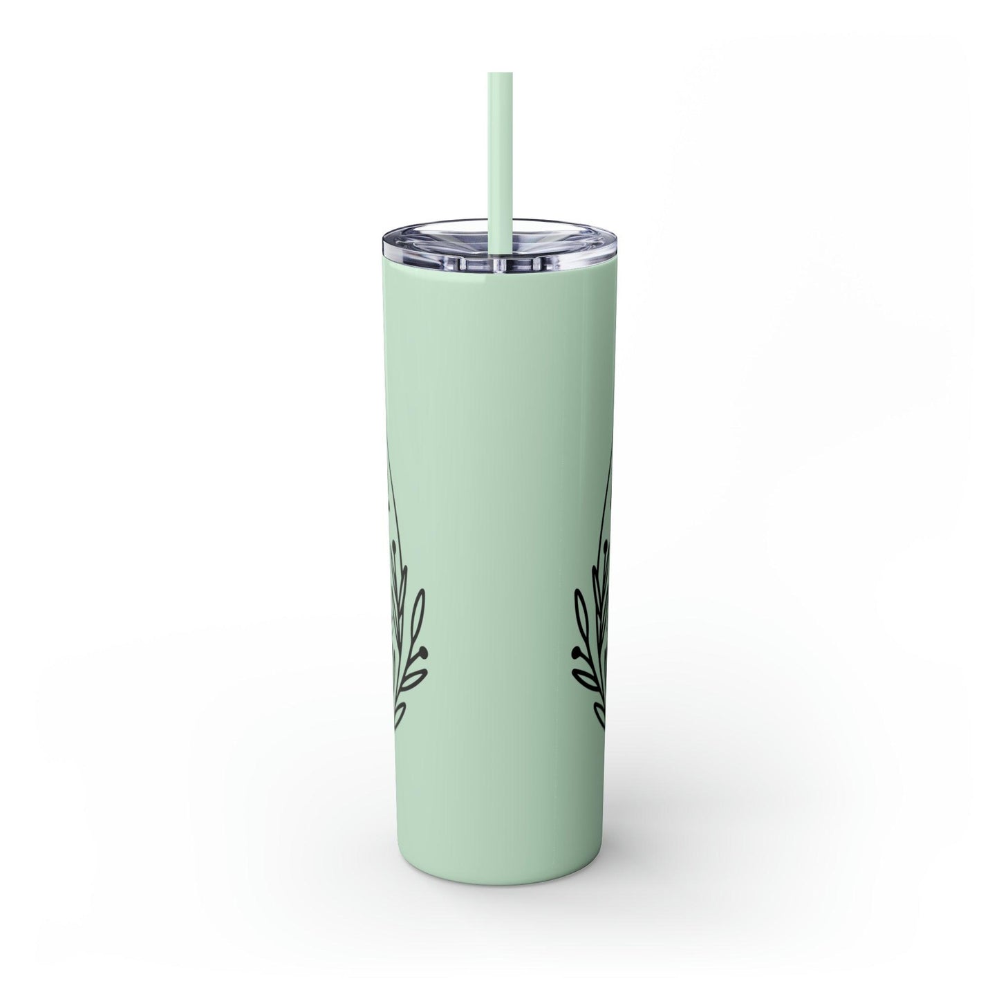 Coffeebre Skinny Rise and Grind Tumbler with Straw, 20oz - COFFEEBRE