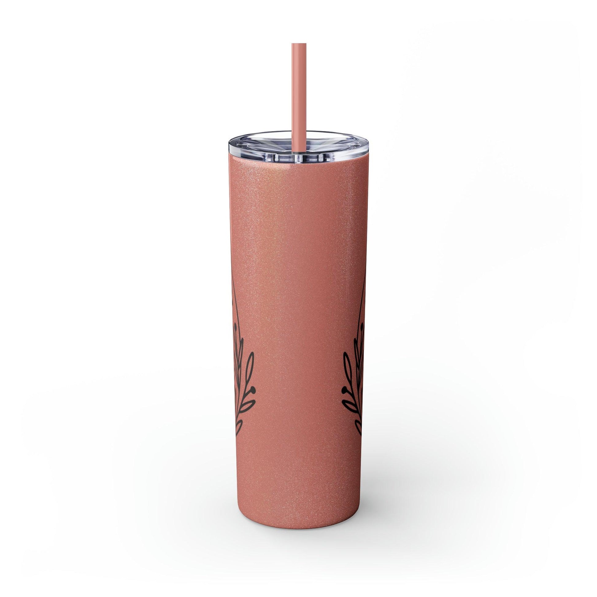 Coffeebre Skinny Rise and Grind Tumbler with Straw, 20oz - COFFEEBRE