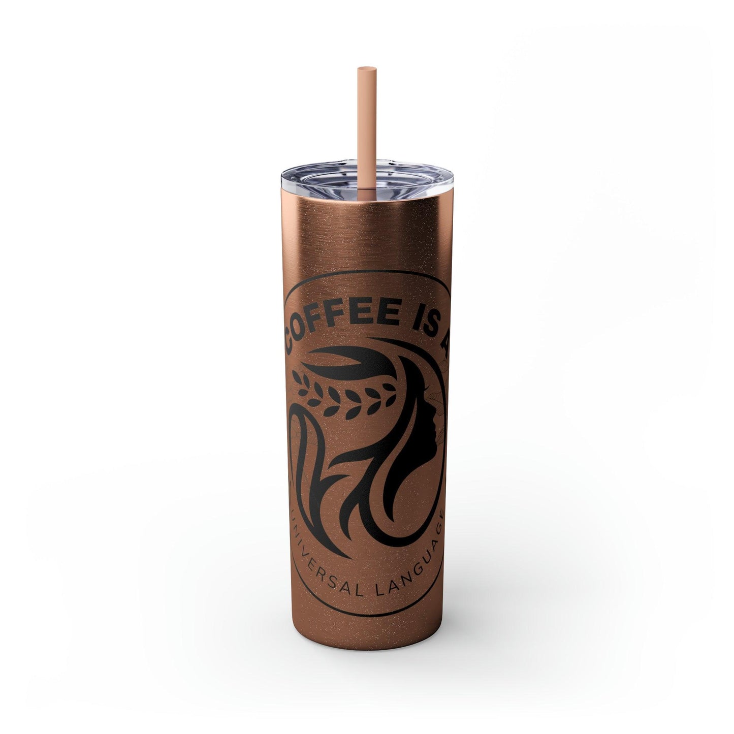 Coffeebre Skinny Travel Tumbler with Straw, 20oz - COFFEEBRE