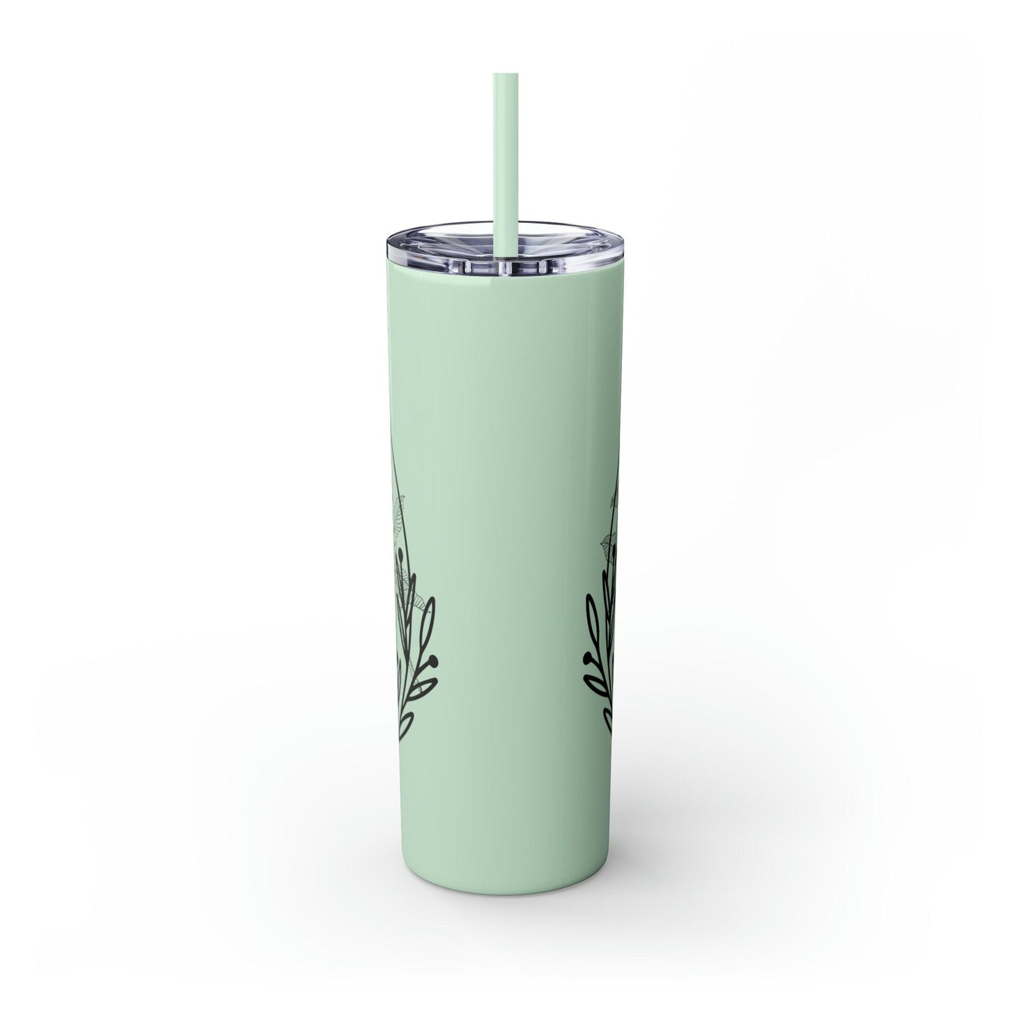 Coffeebre Skinny Travel Tumbler with Straw, 20oz - COFFEEBRE