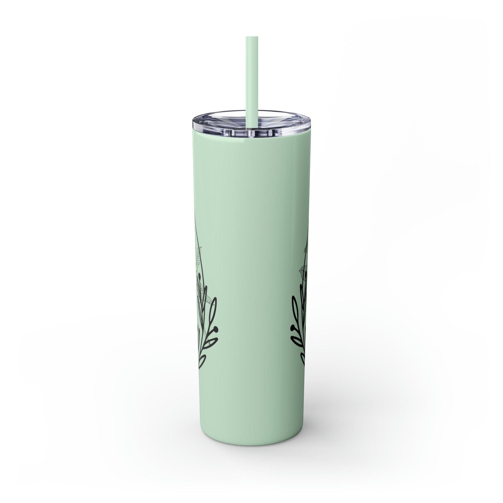 Coffeebre Skinny Travel Tumbler with Straw, 20oz - COFFEEBRE