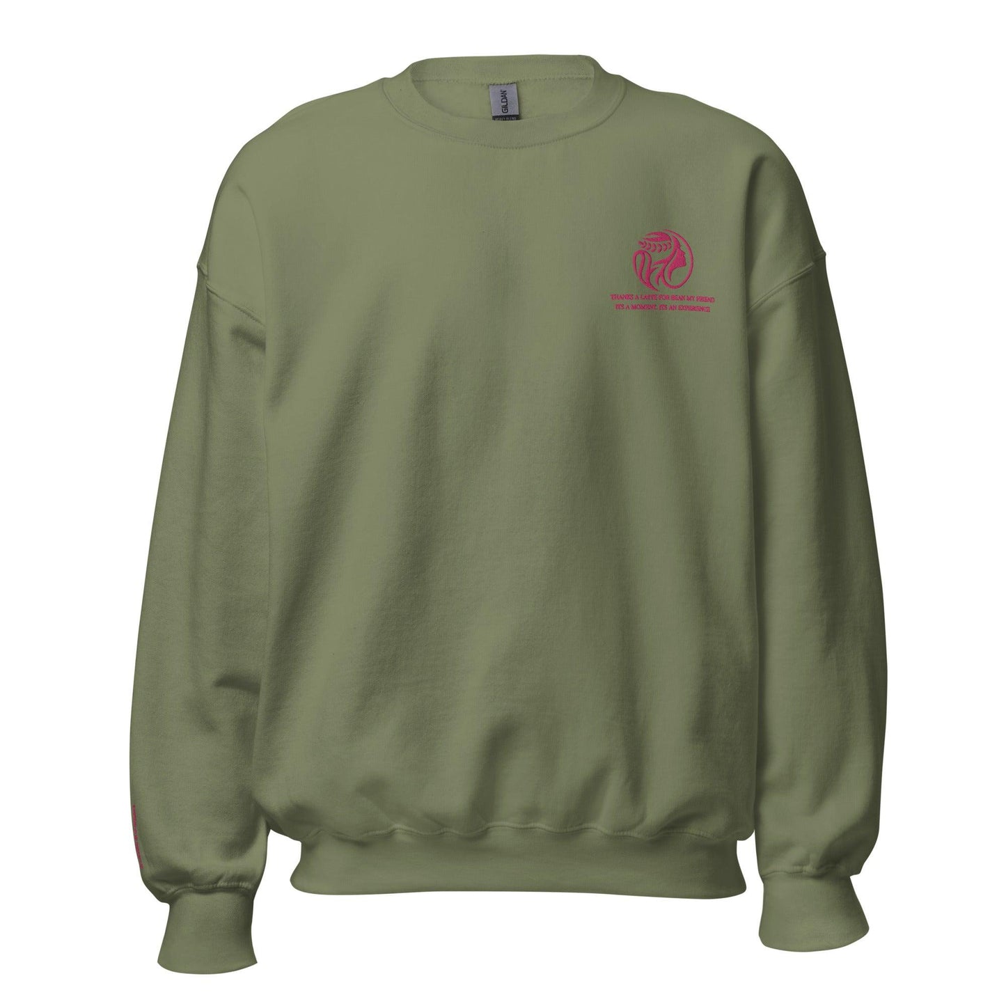 Coffeebre Unisex Embroidered Crewneck Sweater - COFFEEBRE