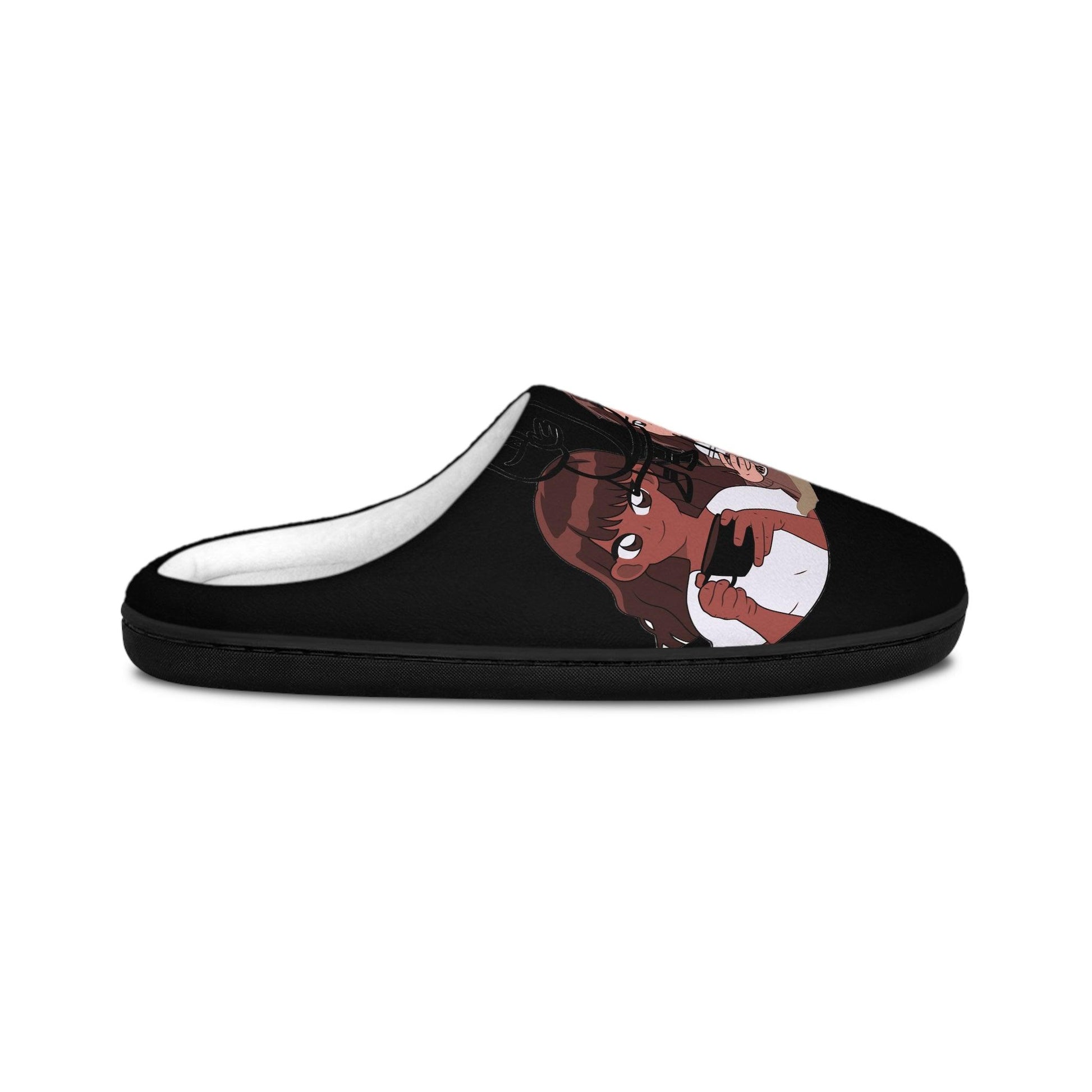 Coffeebre Women's Black Indoor Slippers-Side