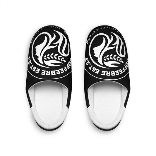 Coffeebre Women's Black Indoor Spa Slippers