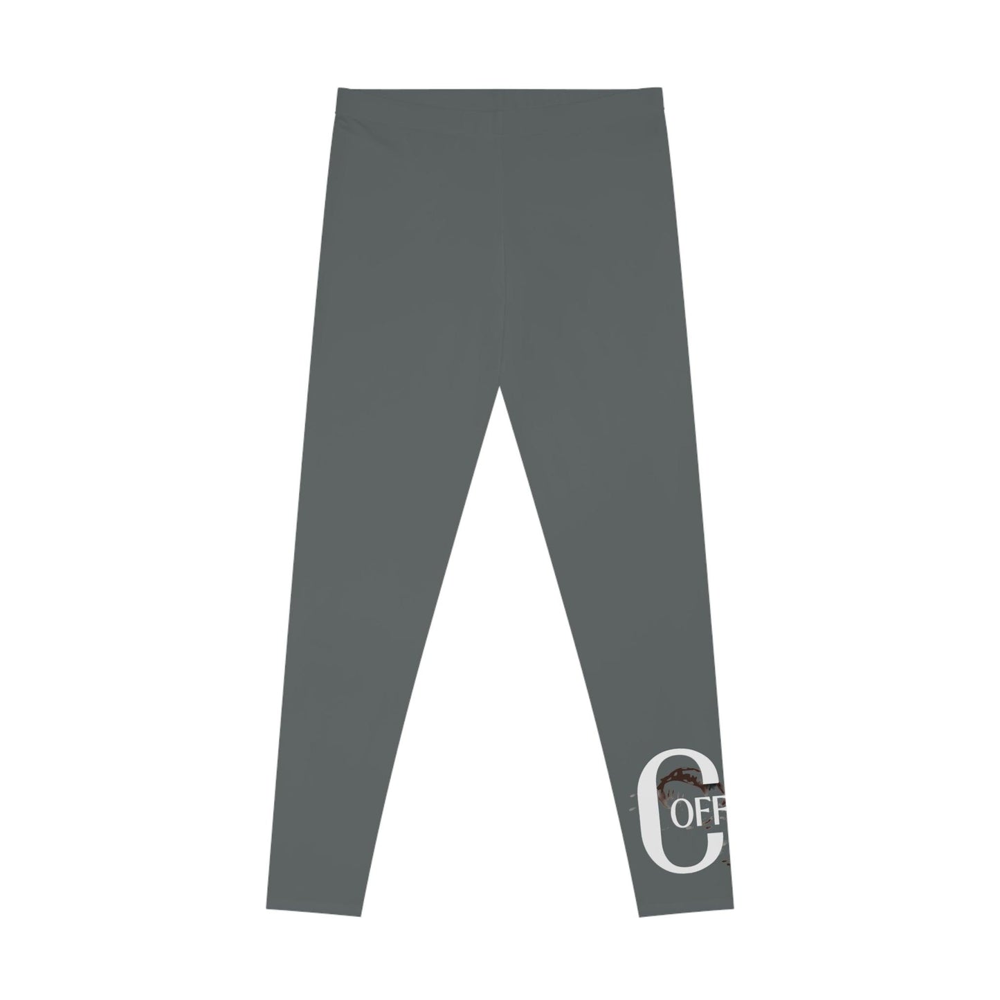 Dark Grey Stretchy Leggings - COFFEEBRE
