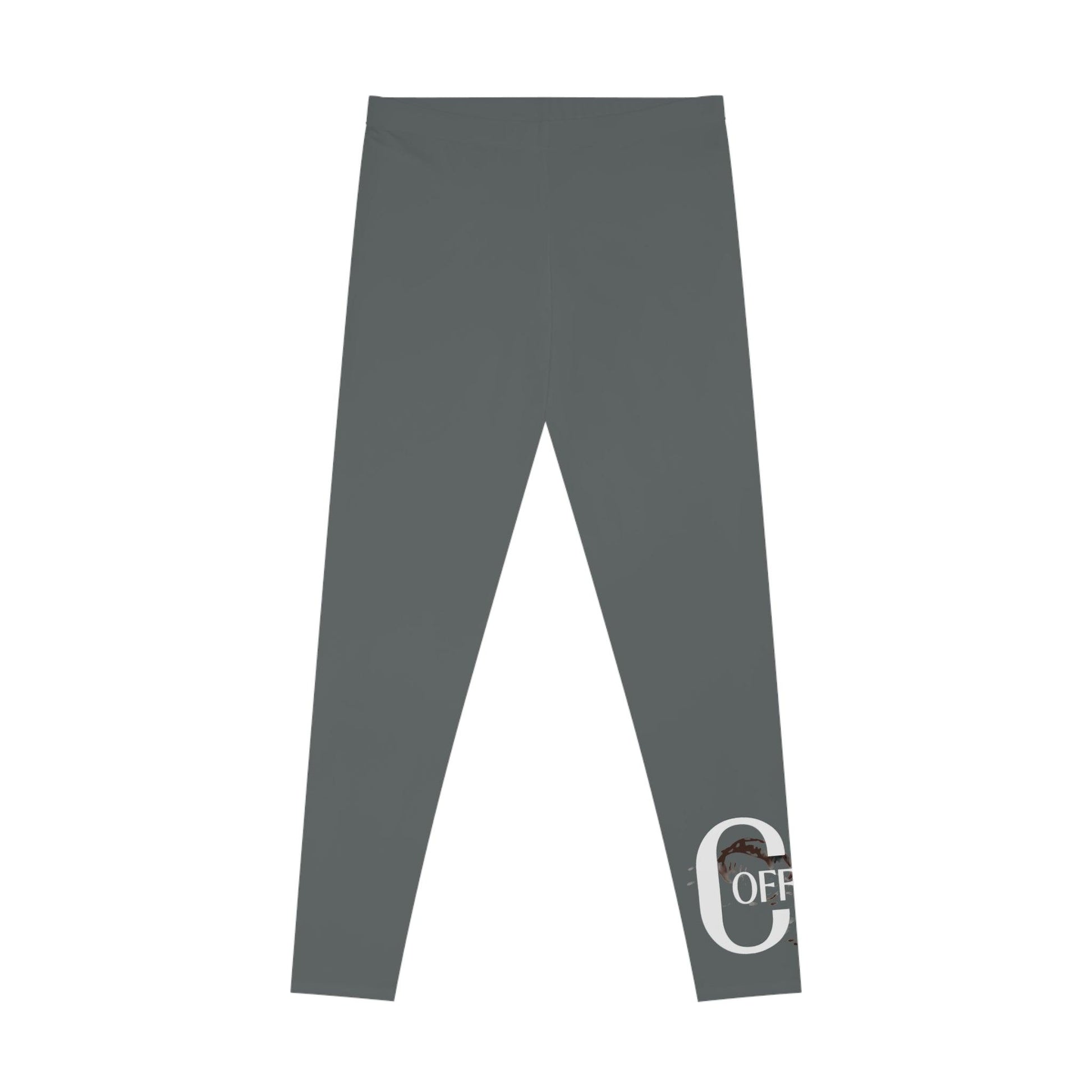Dark Grey Stretchy Leggings - COFFEEBRE