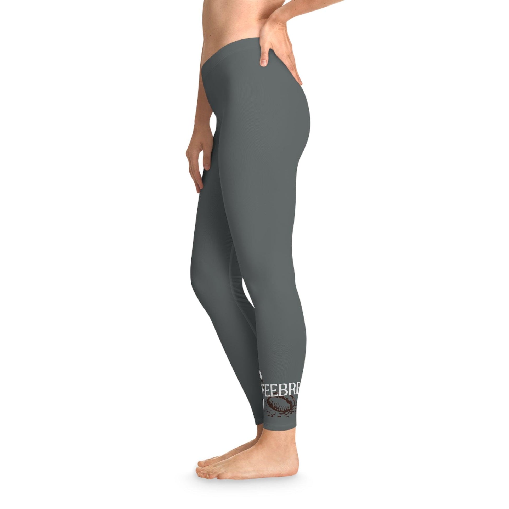 Dark Grey Stretchy Leggings - COFFEEBRE