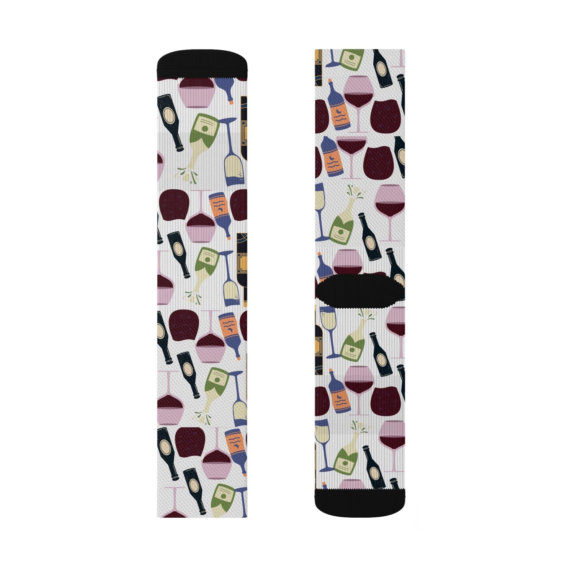 Date Night Wine Socks Gift