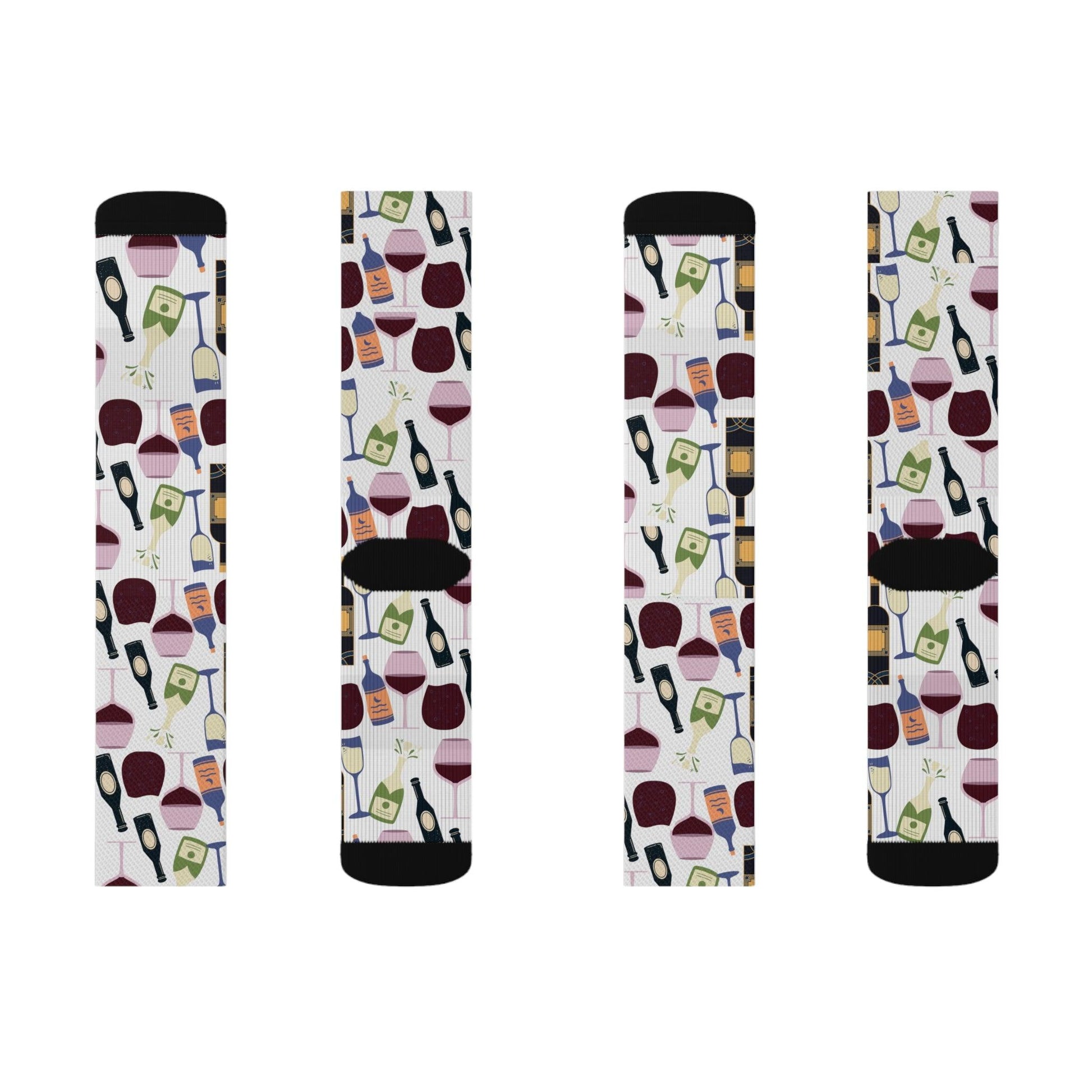 Date Night Wine Socks Gift