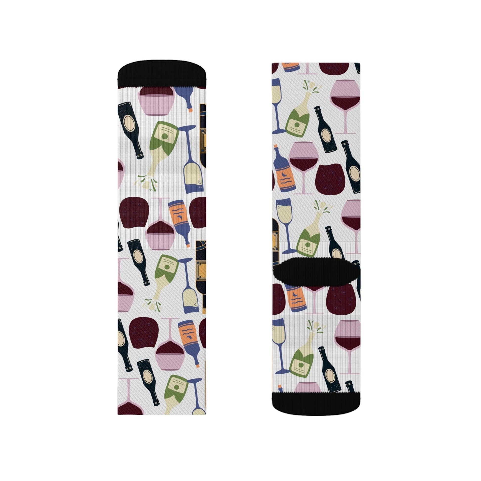 Date Night Wine Socks Gift