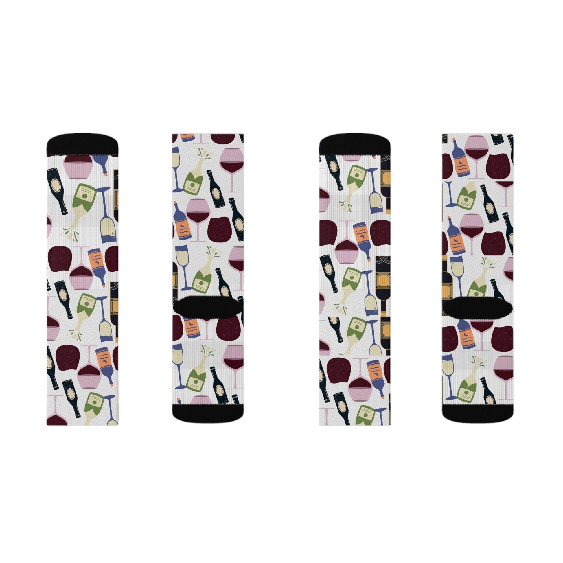 Date Night Wine Socks Gift