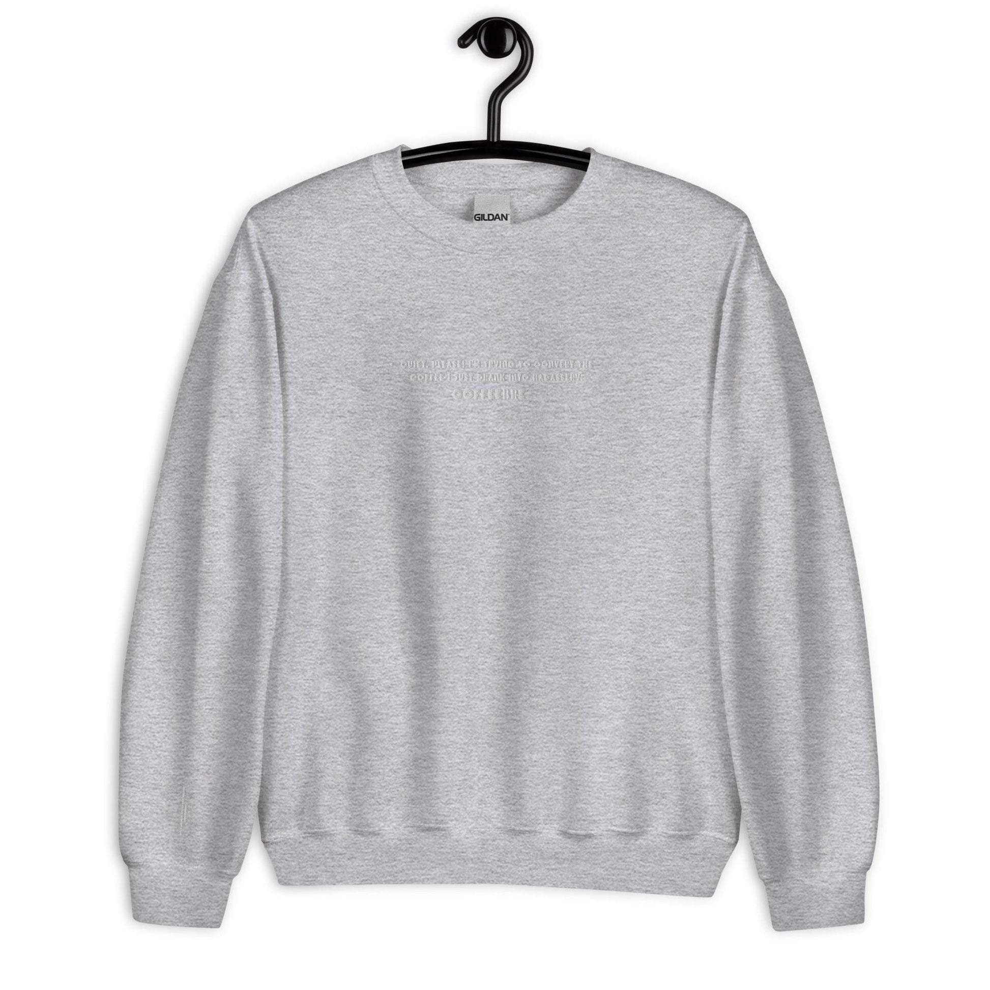 Embroidered Coffee Lifestyle Unisex Crewneck Sweatshirt - COFFEEBRE
