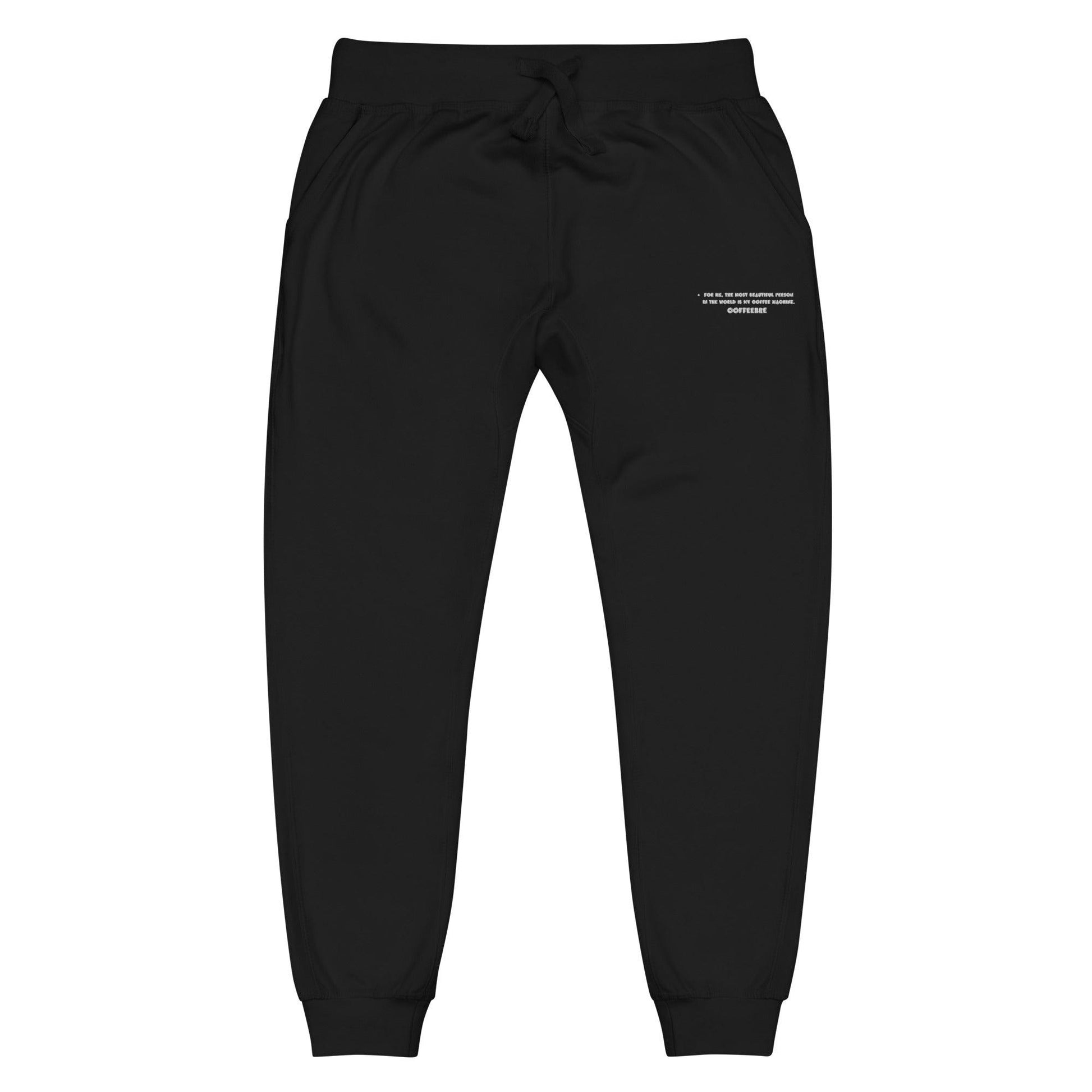 Embroidered Coffee Quotes Unisex Sweatpants - COFFEEBRE