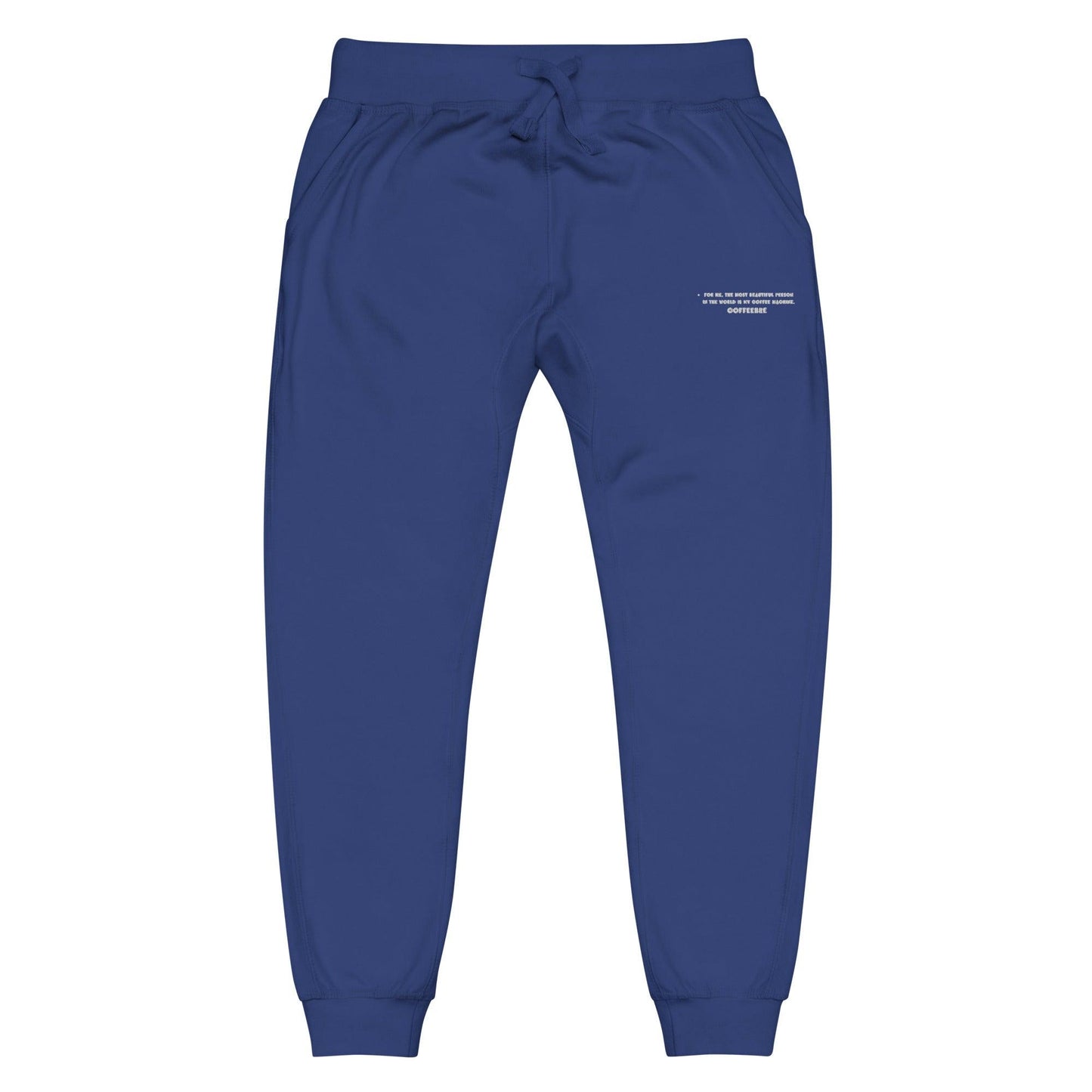 Embroidered Coffee Quotes Unisex Sweatpants - COFFEEBRE