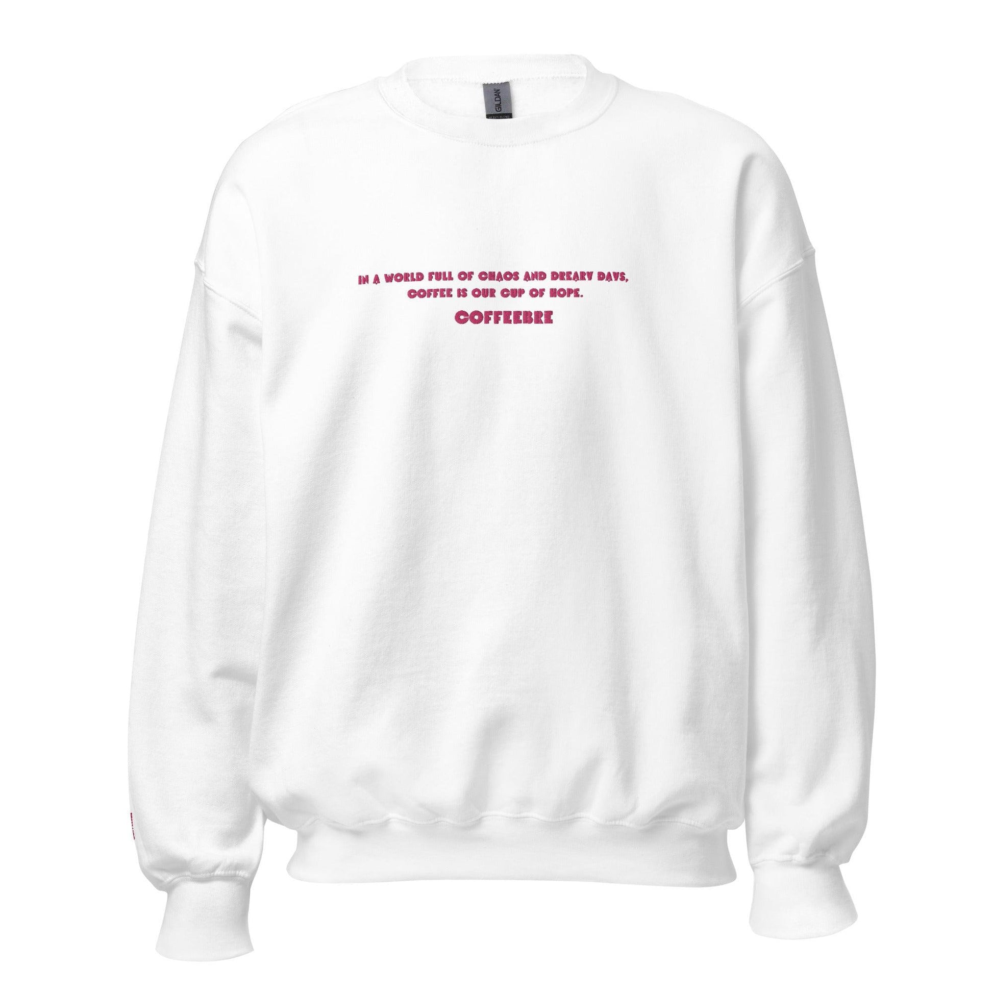 Embroidered Comfy Unisex Sweatshirt - COFFEEBRE