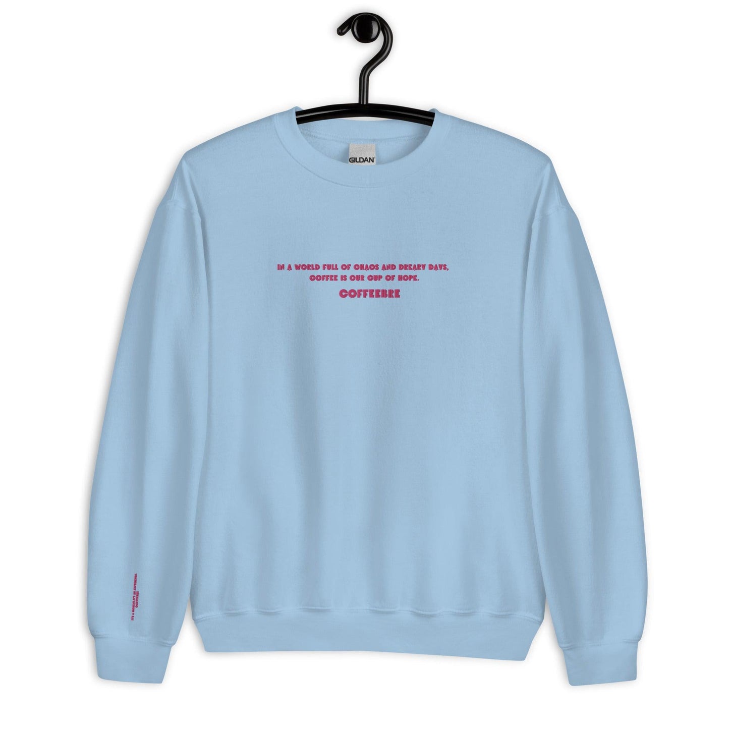 Embroidered Comfy Unisex Sweatshirt - COFFEEBRE