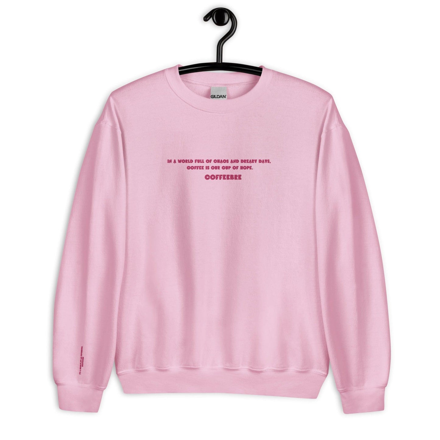 Embroidered Comfy Unisex Sweatshirt - COFFEEBRE
