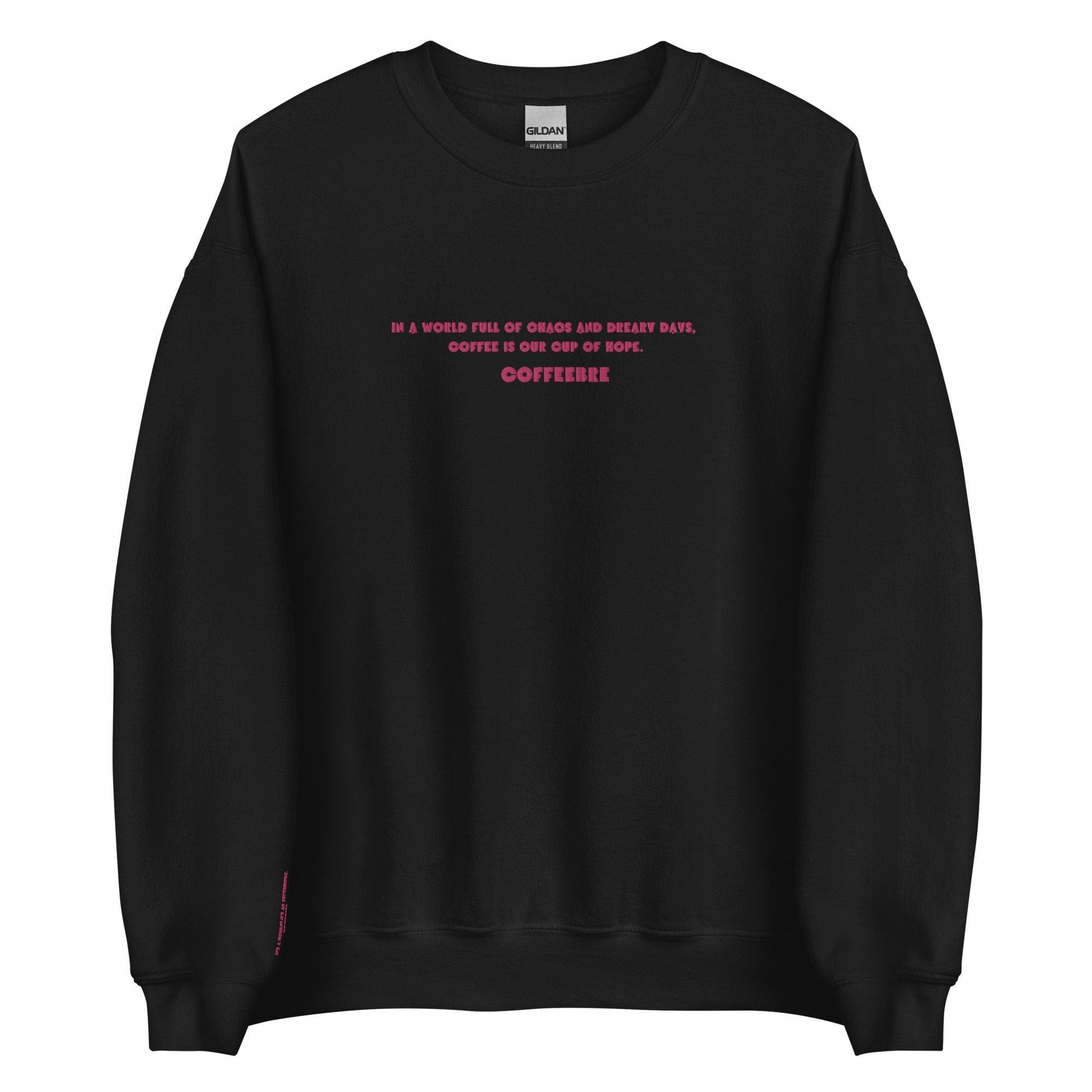 Embroidered Comfy Unisex Sweatshirt - COFFEEBRE