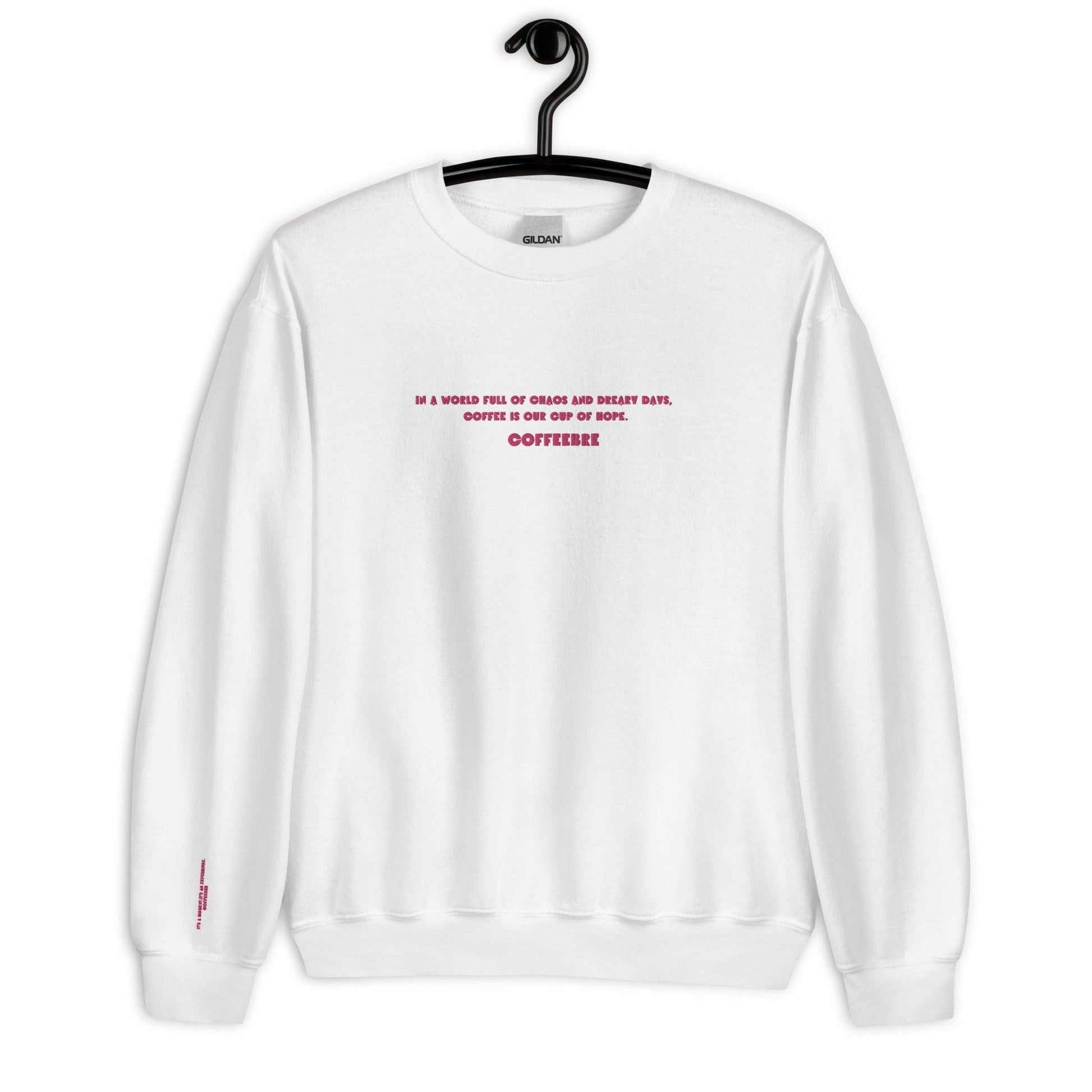 Embroidered Comfy Unisex Sweatshirt - COFFEEBRE