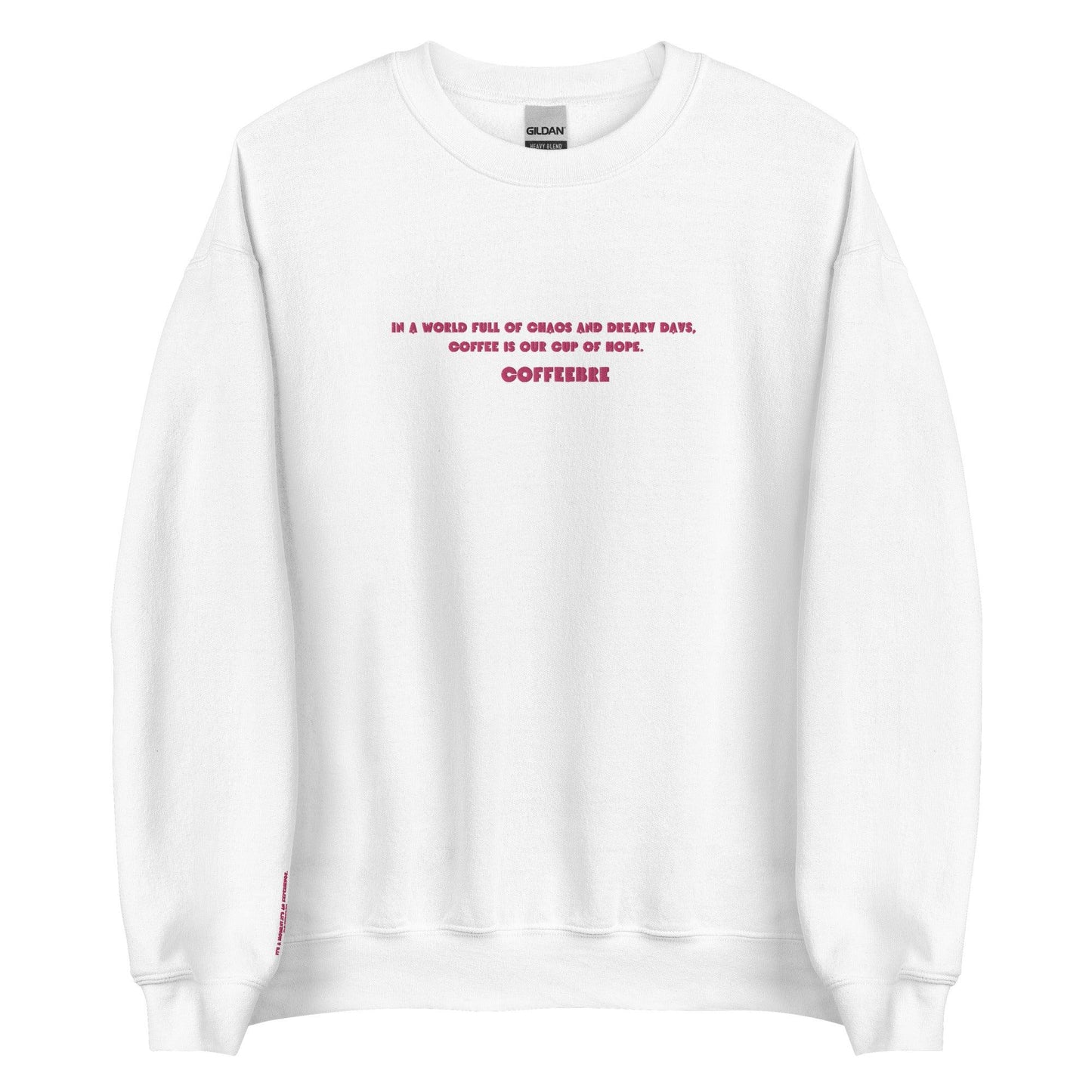 Embroidered Comfy Unisex Sweatshirt - COFFEEBRE