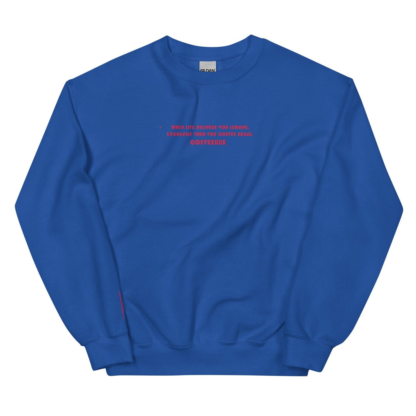 Embroidered Crewneck Coffee Unisex Lifestyle Sweatshirt - COFFEEBRE