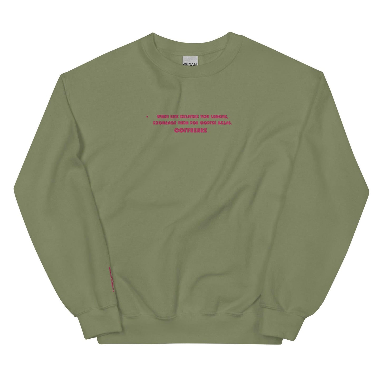 Embroidered Crewneck Coffee Unisex Lifestyle Sweatshirt - COFFEEBRE