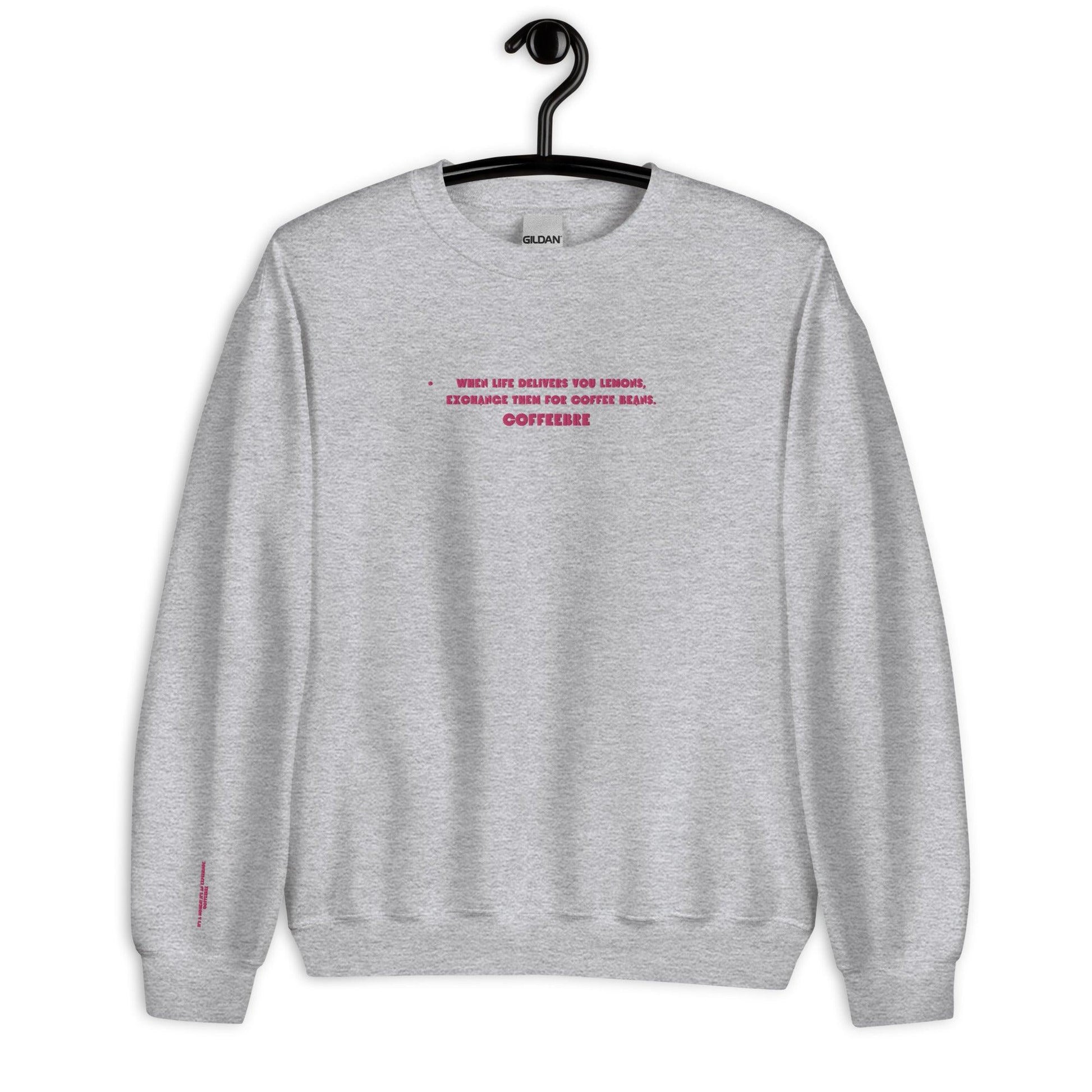 Embroidered Crewneck Coffee Unisex Lifestyle Sweatshirt - COFFEEBRE