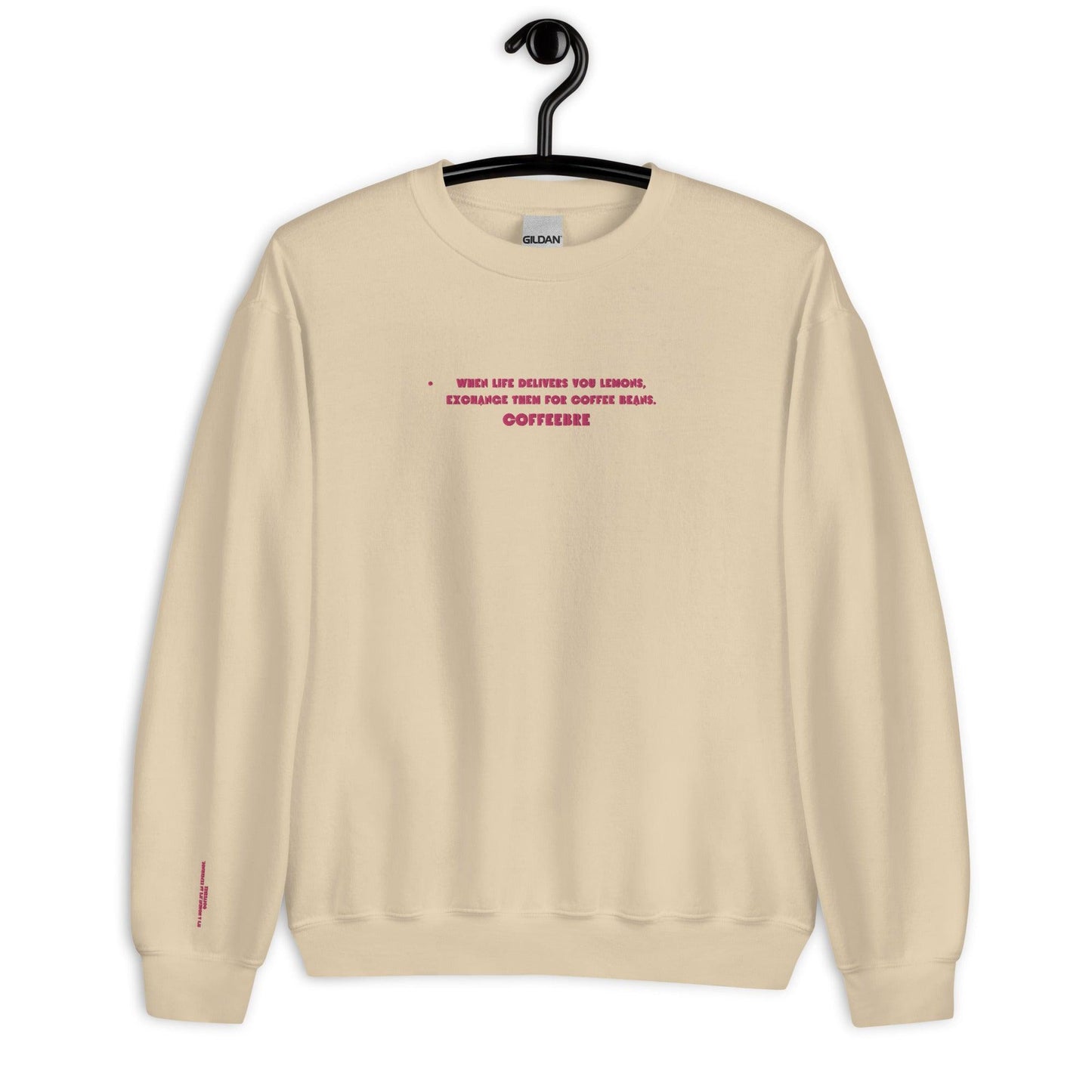 Embroidered Crewneck Coffee Unisex Lifestyle Sweatshirt - COFFEEBRE