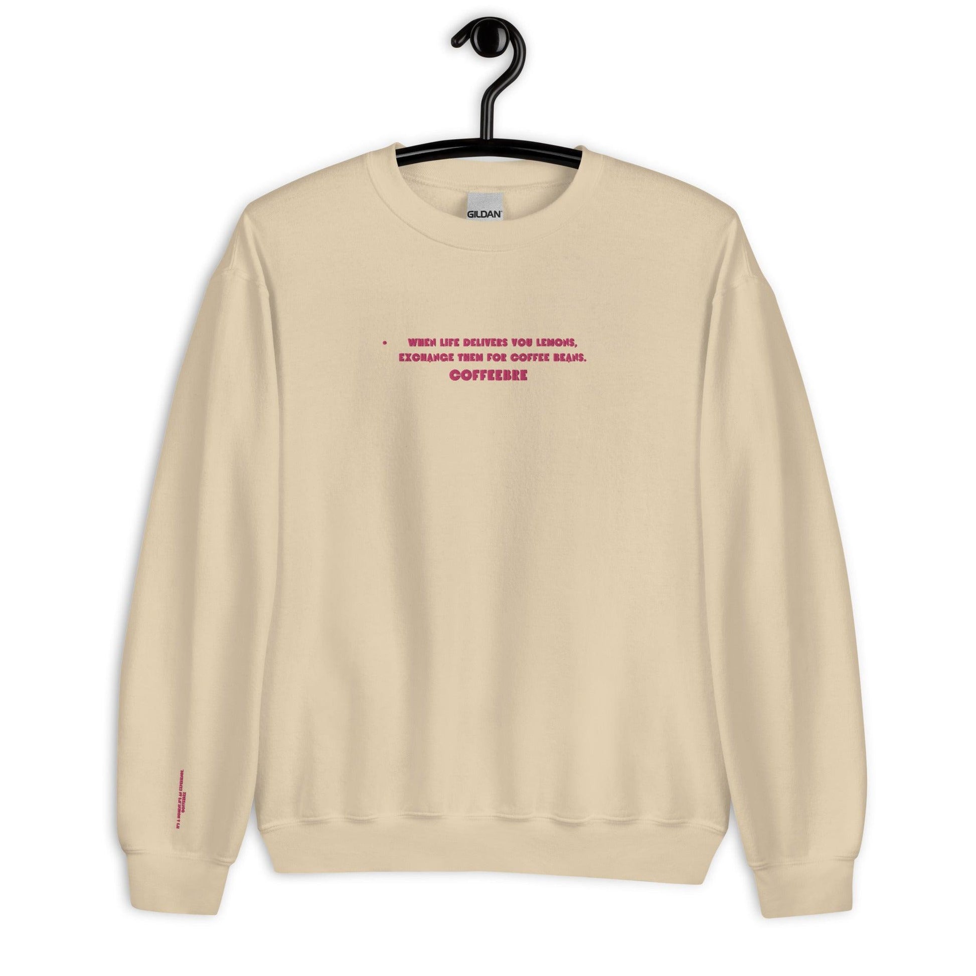 Embroidered Crewneck Coffee Unisex Lifestyle Sweatshirt - COFFEEBRE