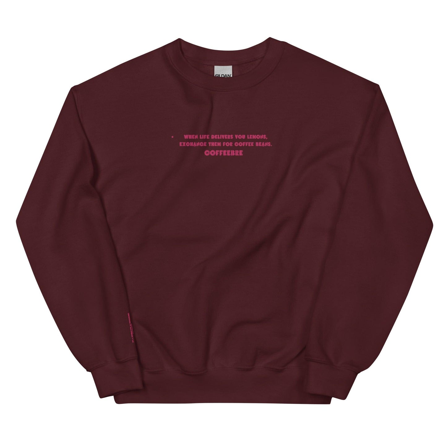 Embroidered Crewneck Coffee Unisex Lifestyle Sweatshirt - COFFEEBRE