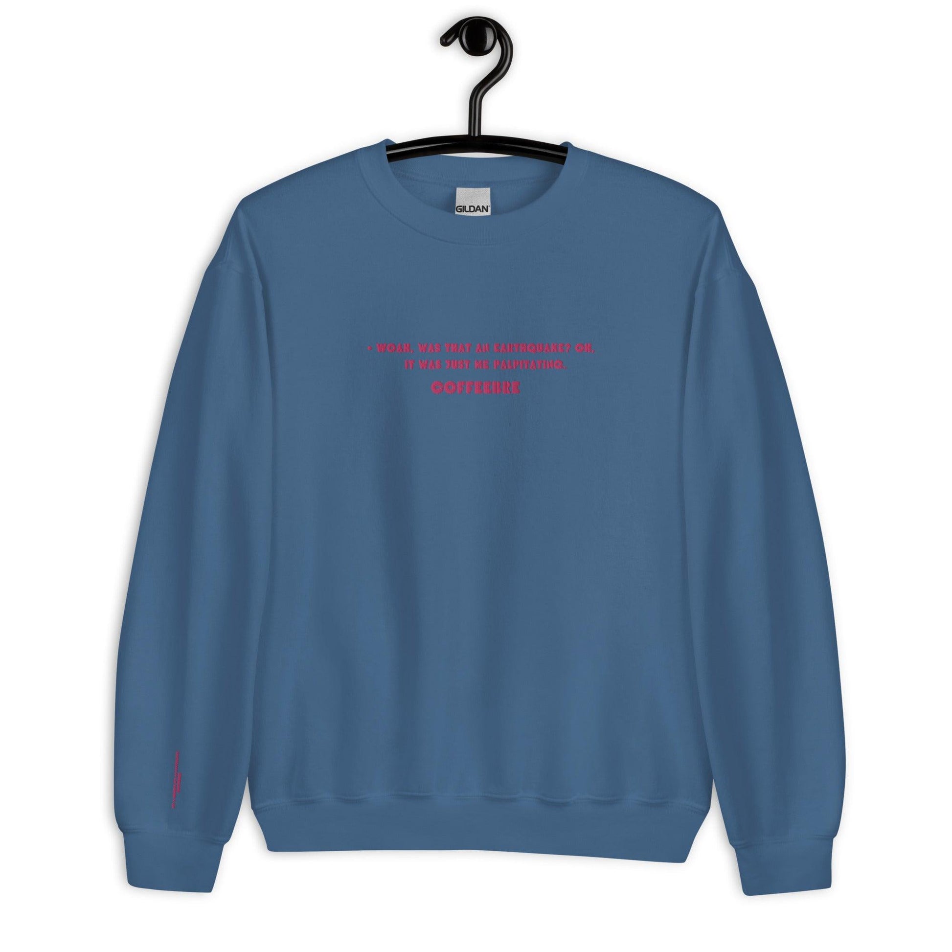Embroidered Crewneck Coffee Unisex Lifestyle Sweatshirts - COFFEEBRE