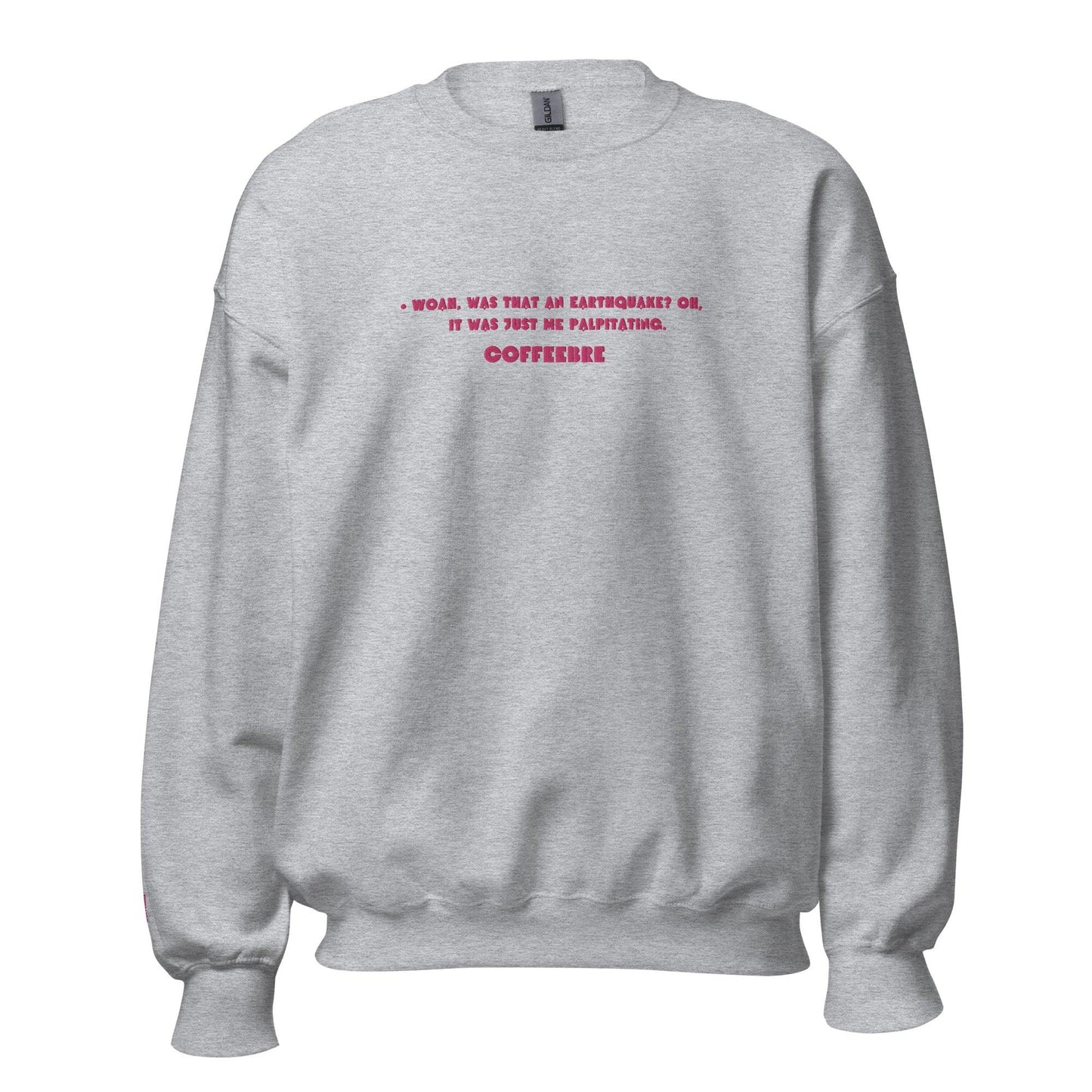 Embroidered Crewneck Coffee Unisex Lifestyle Sweatshirts - COFFEEBRE