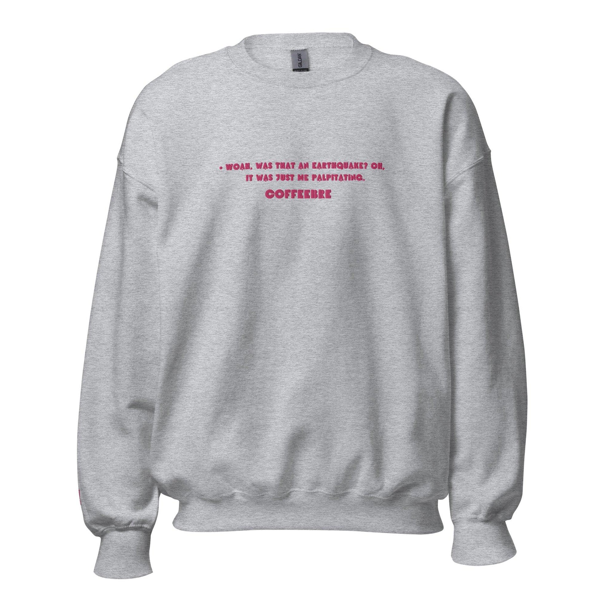 Embroidered Crewneck Coffee Unisex Lifestyle Sweatshirts - COFFEEBRE