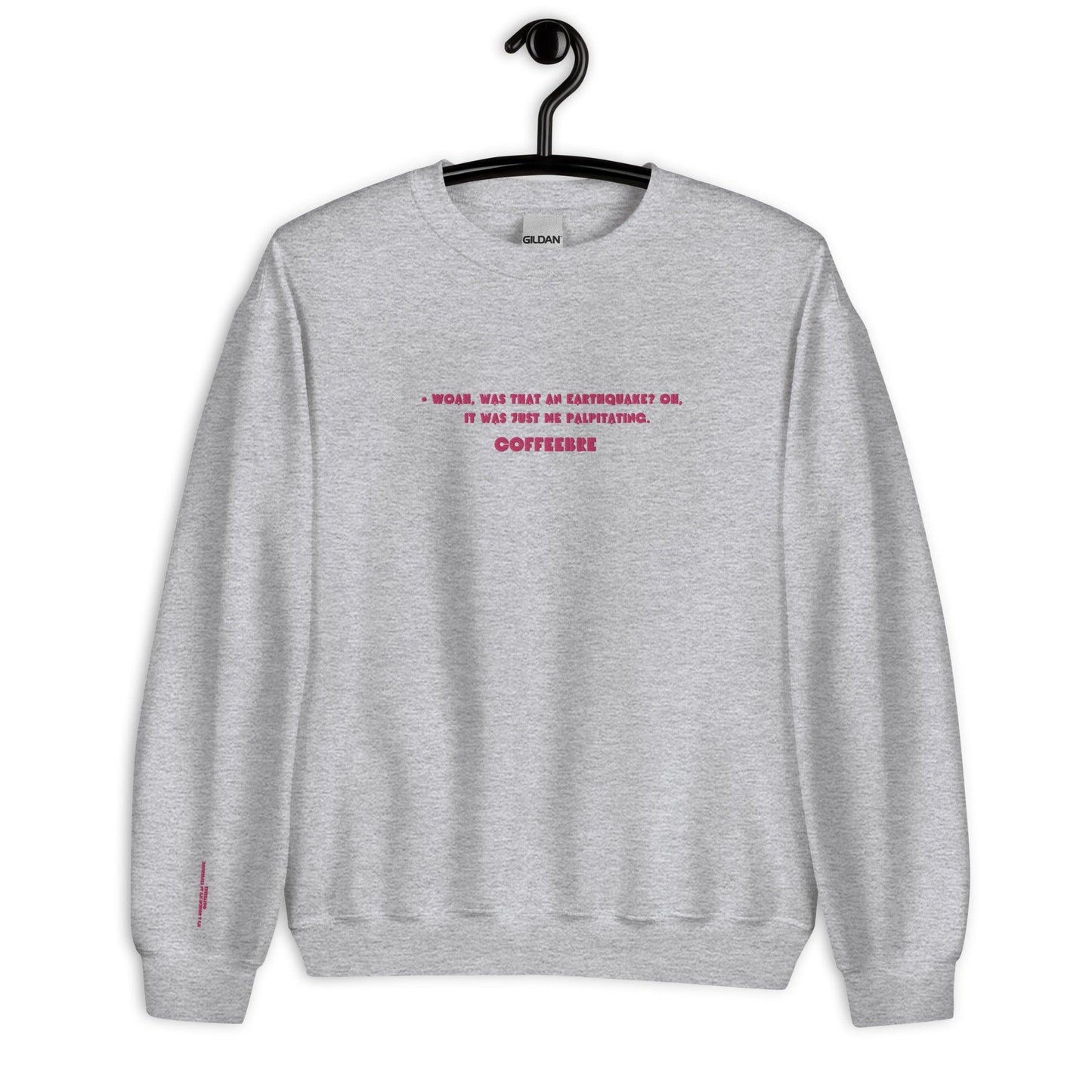 Embroidered Crewneck Coffee Unisex Lifestyle Sweatshirts - COFFEEBRE