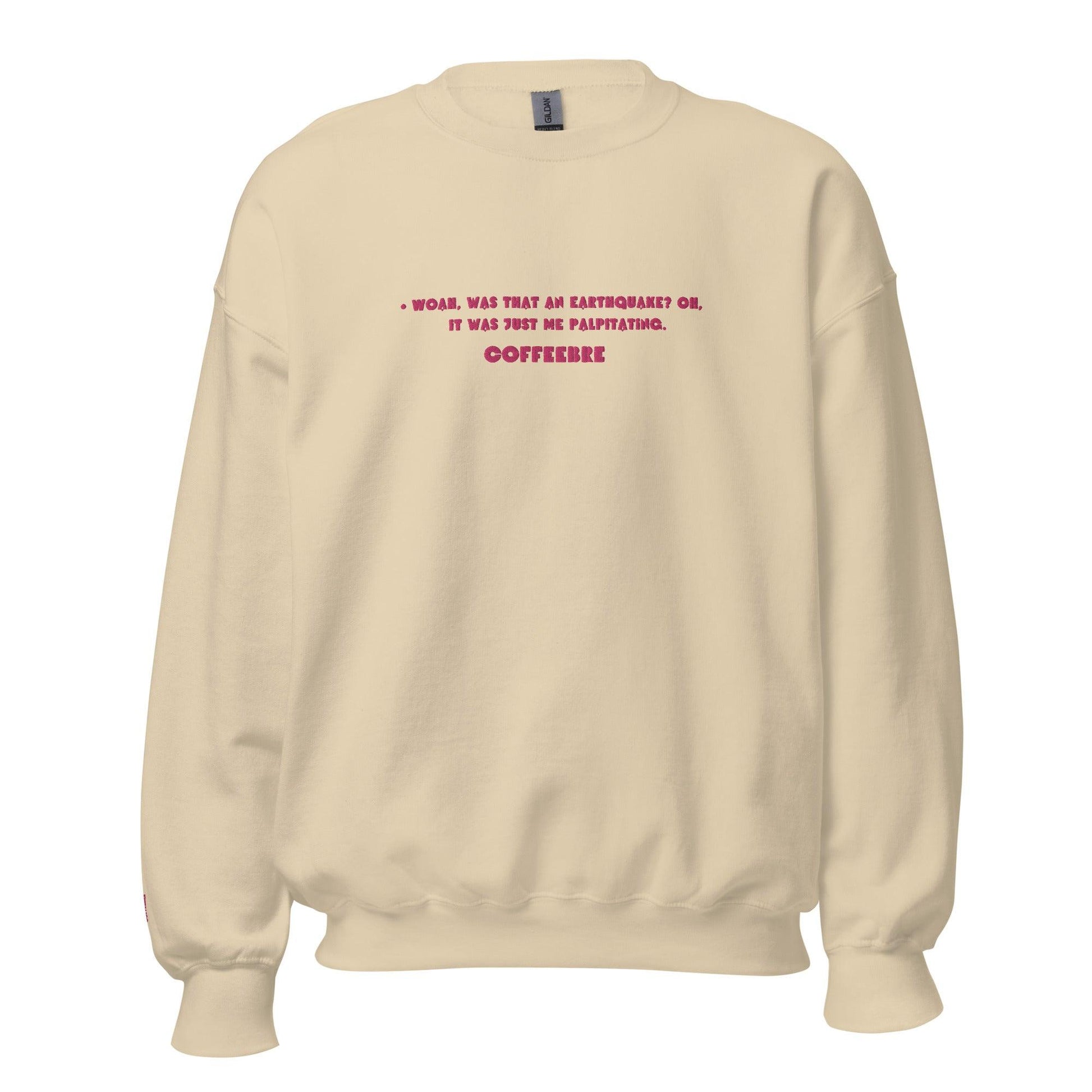 Embroidered Crewneck Coffee Unisex Lifestyle Sweatshirts - COFFEEBRE