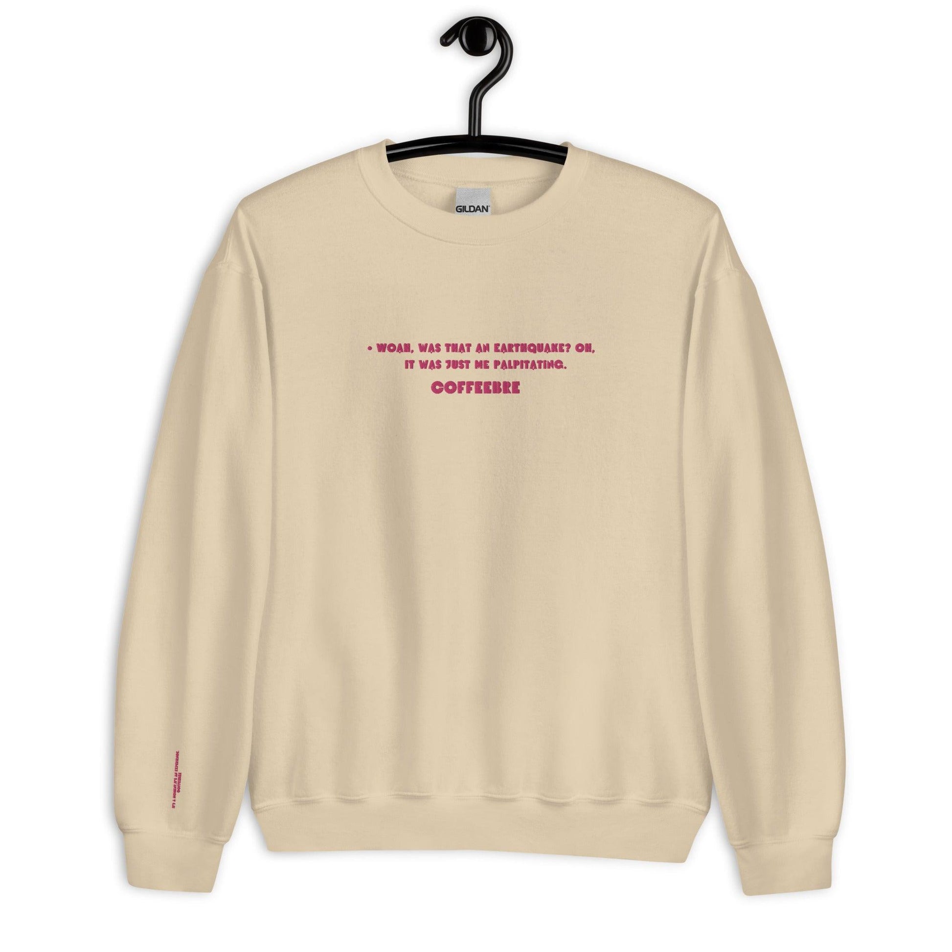 Embroidered Crewneck Coffee Unisex Lifestyle Sweatshirts - COFFEEBRE