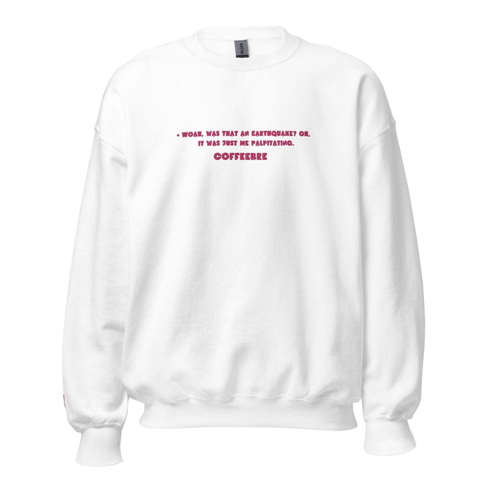 Embroidered Crewneck Coffee Unisex Lifestyle Sweatshirts - COFFEEBRE
