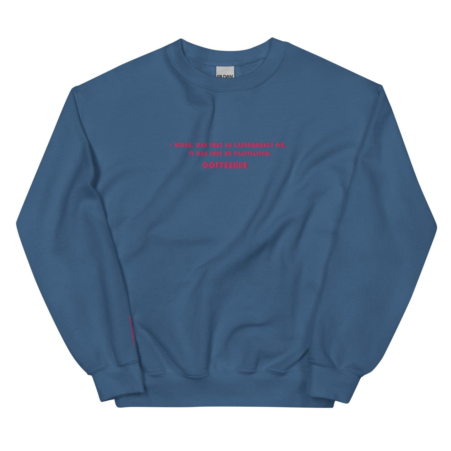 Embroidered Crewneck Coffee Unisex Lifestyle Sweatshirts - COFFEEBRE
