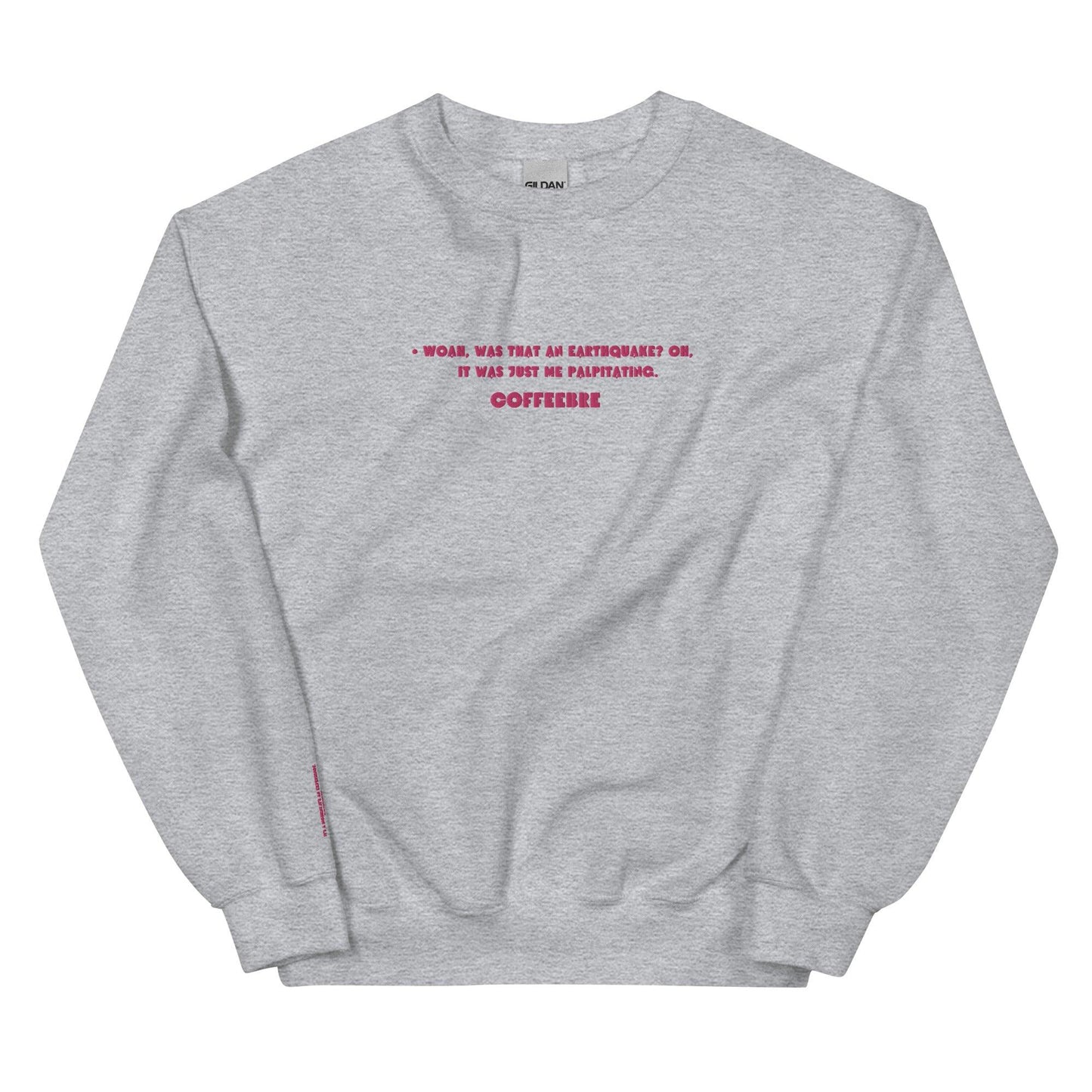 Embroidered Crewneck Coffee Unisex Lifestyle Sweatshirts - COFFEEBRE