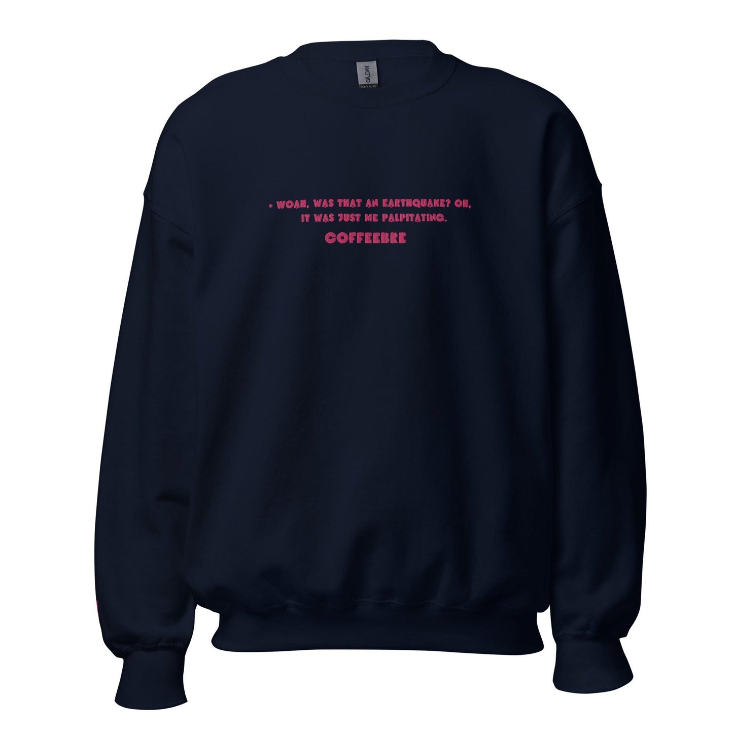 Embroidered Crewneck Coffee Unisex Lifestyle Sweatshirts - COFFEEBRE
