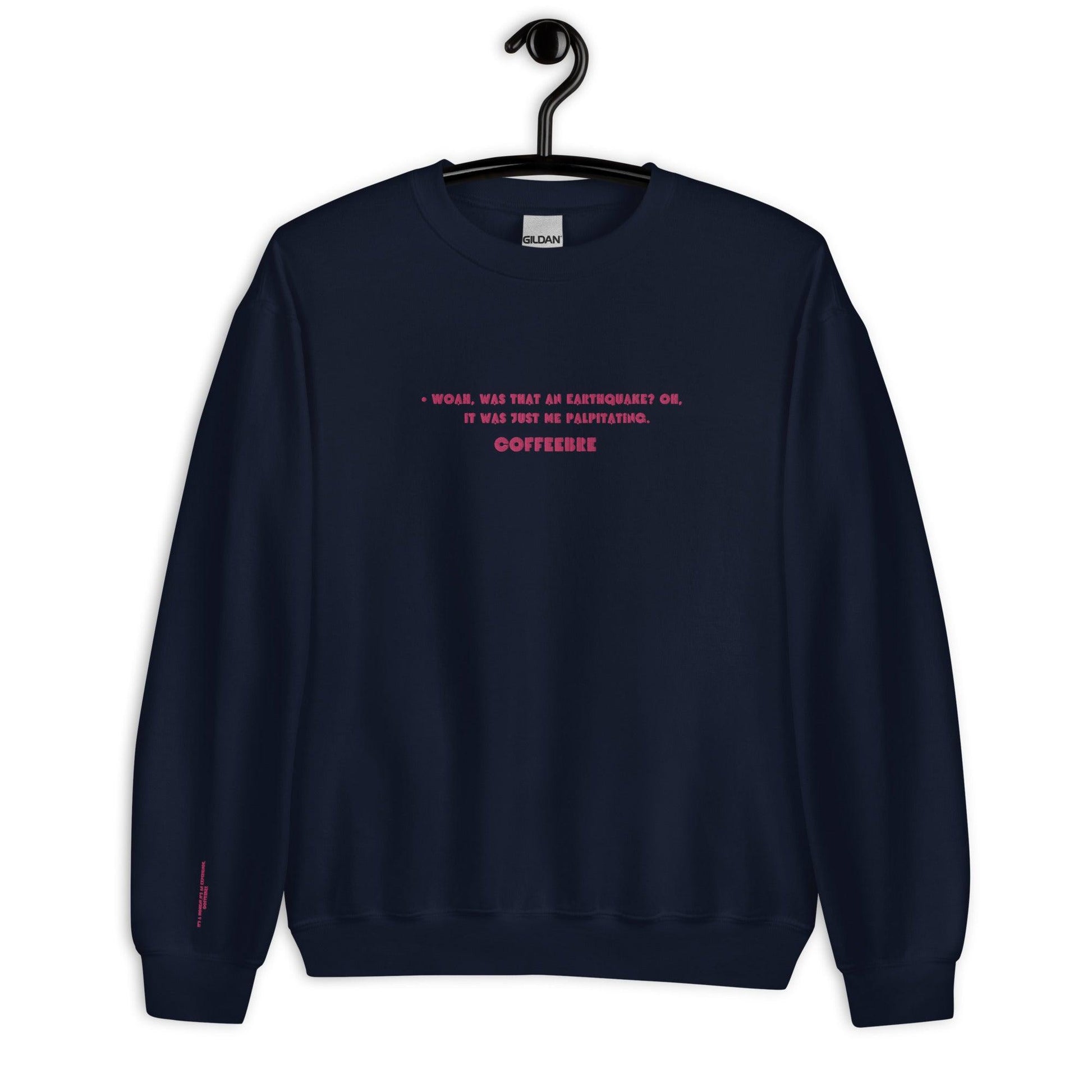 Embroidered Crewneck Coffee Unisex Lifestyle Sweatshirts - COFFEEBRE