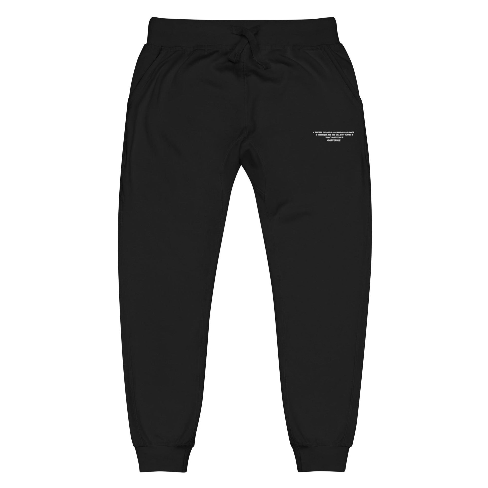 Embroidered Cuffed Unisex Fleece Sweatpants