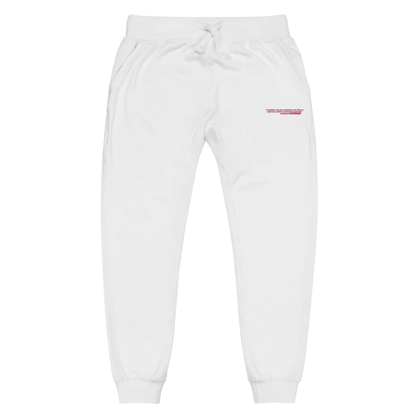  Embroidered Fleece Unisex Running Sweatpants
