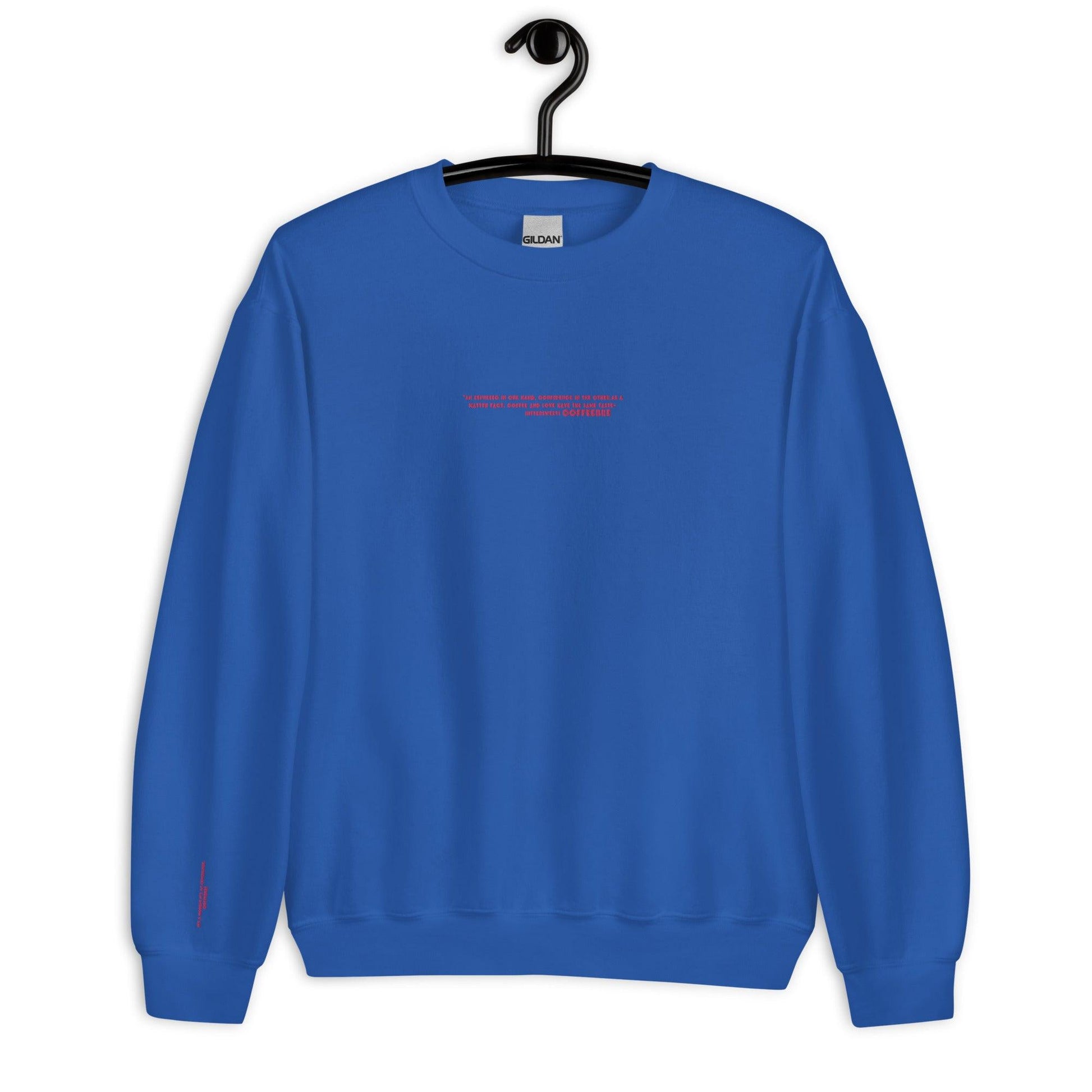 Embroidered Lifestyle Crewneck Coffee Unisex Sweatshirts - COFFEEBRE